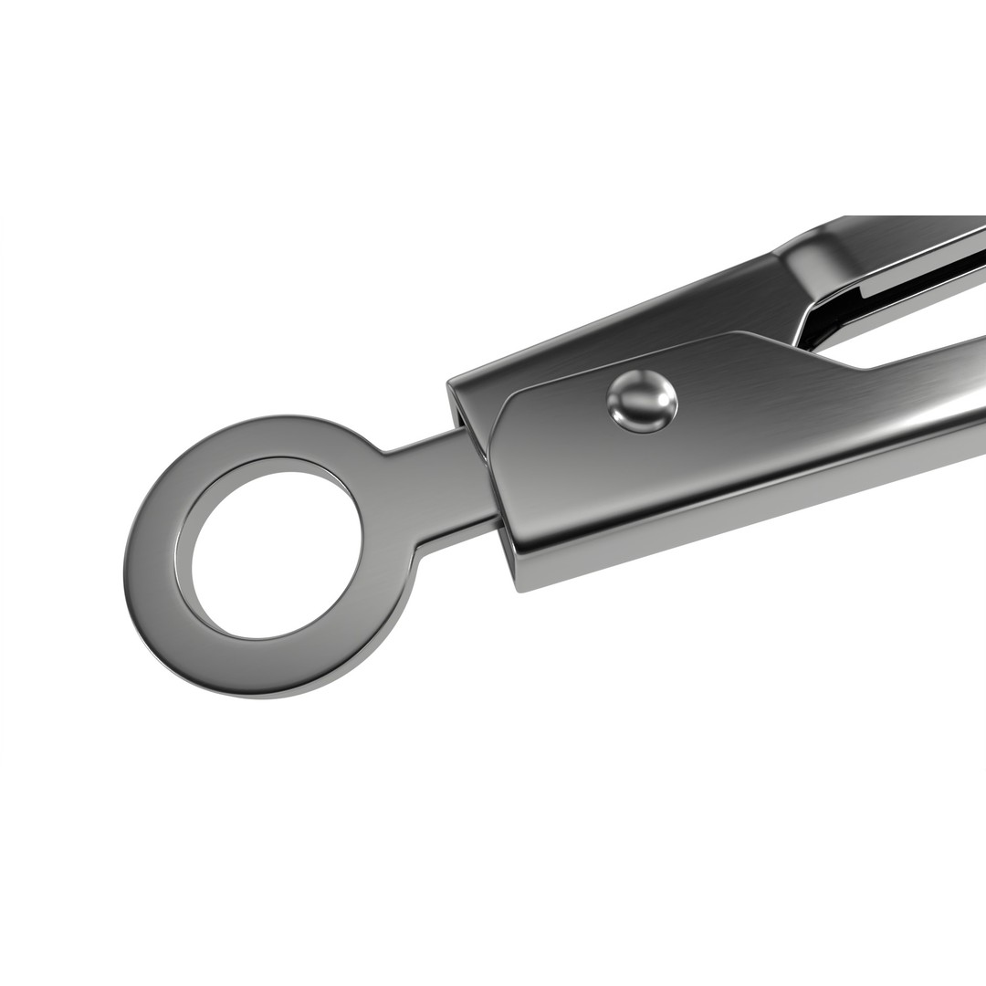 Stainless Steel Tongs 3D Model – Realistic Kitchen Utensils, FBX - View 6