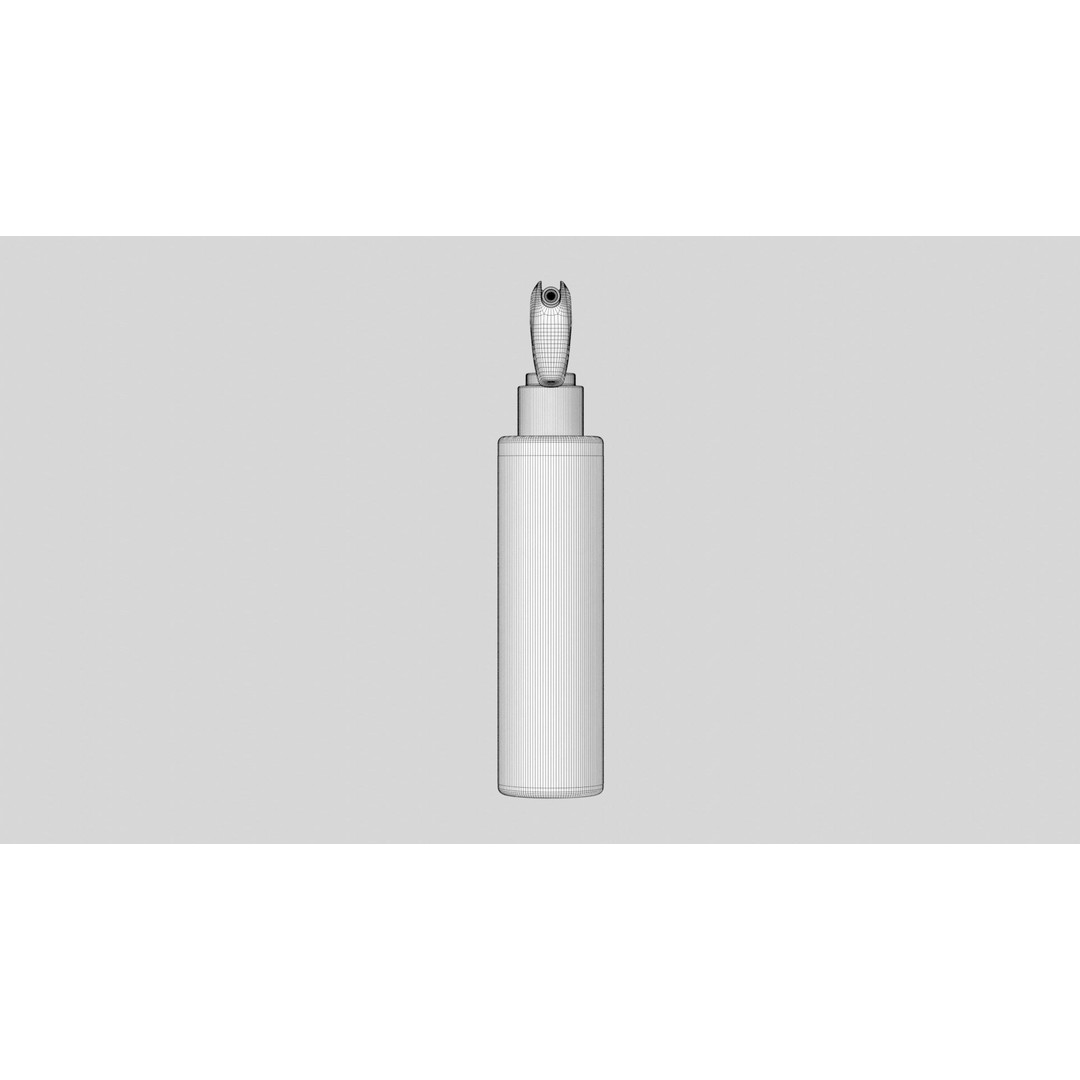 Trigger Spray Bottle 3D Model – PBR Textured, Game-Ready, FBX & OBJ - View 16