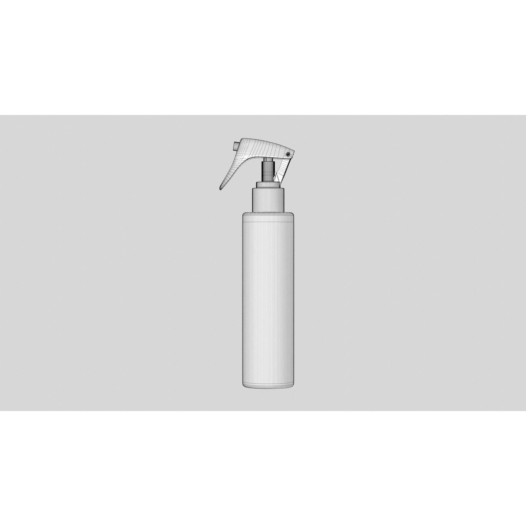 Trigger Spray Bottle 3D Model – PBR Textured, Game-Ready, FBX & OBJ - View 17