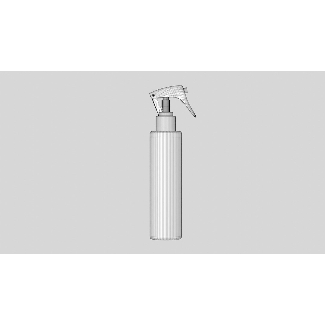 Trigger Spray Bottle 3D Model – PBR Textured, Game-Ready, FBX & OBJ - View 19