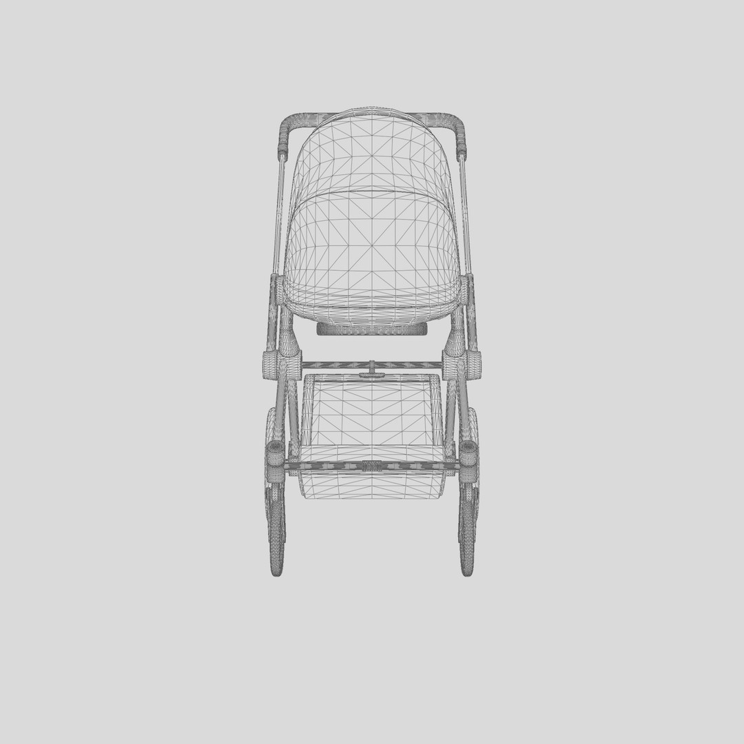 CYBEX PRIAM 2019 3D Model – Low Poly Stroller, FBX, OBJ