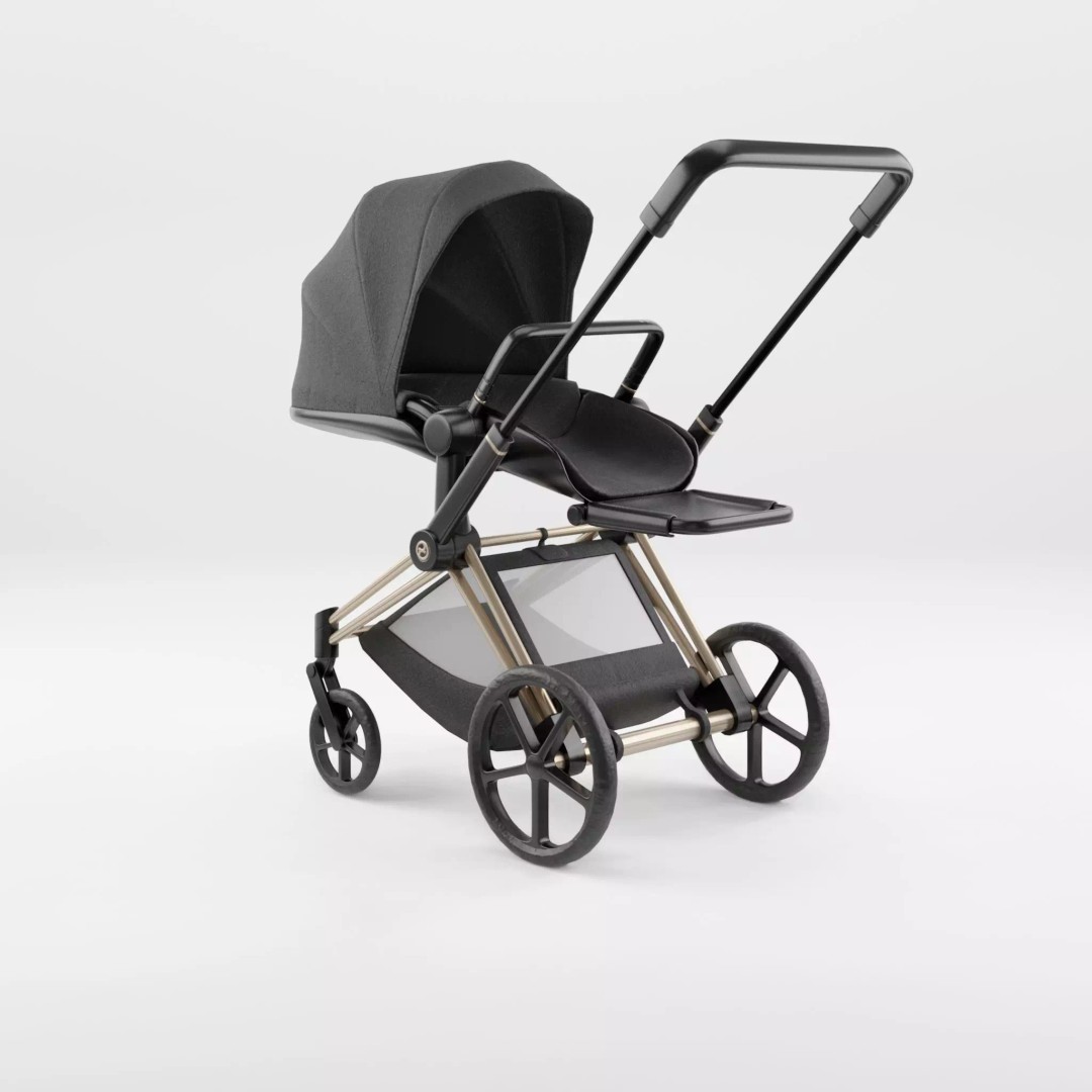 CYBEX PRIAM 2019 3D Model – Low Poly Stroller, FBX, OBJ - View 2