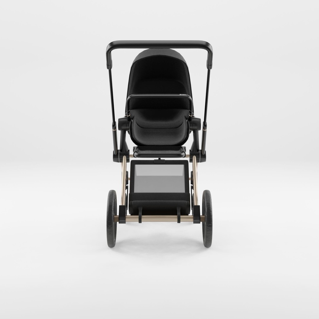 CYBEX PRIAM 2019 3D Model – Low Poly Stroller, FBX, OBJ - View 3