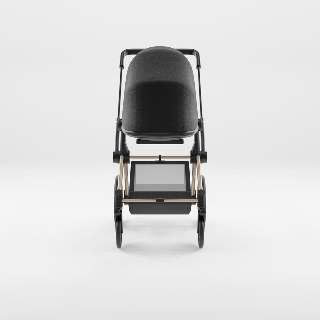 CYBEX PRIAM 2019 3D Model – Low Poly Stroller, FBX, OBJ - View 5