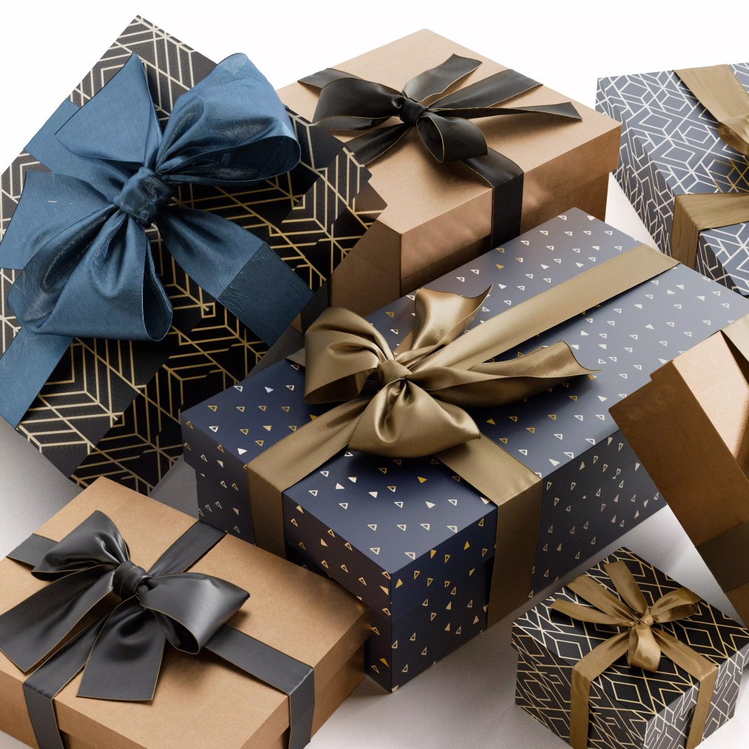 Gift Boxes 3D Model – Holiday Decoration PBR Asset, Blender, FBX, OBJ - View 5