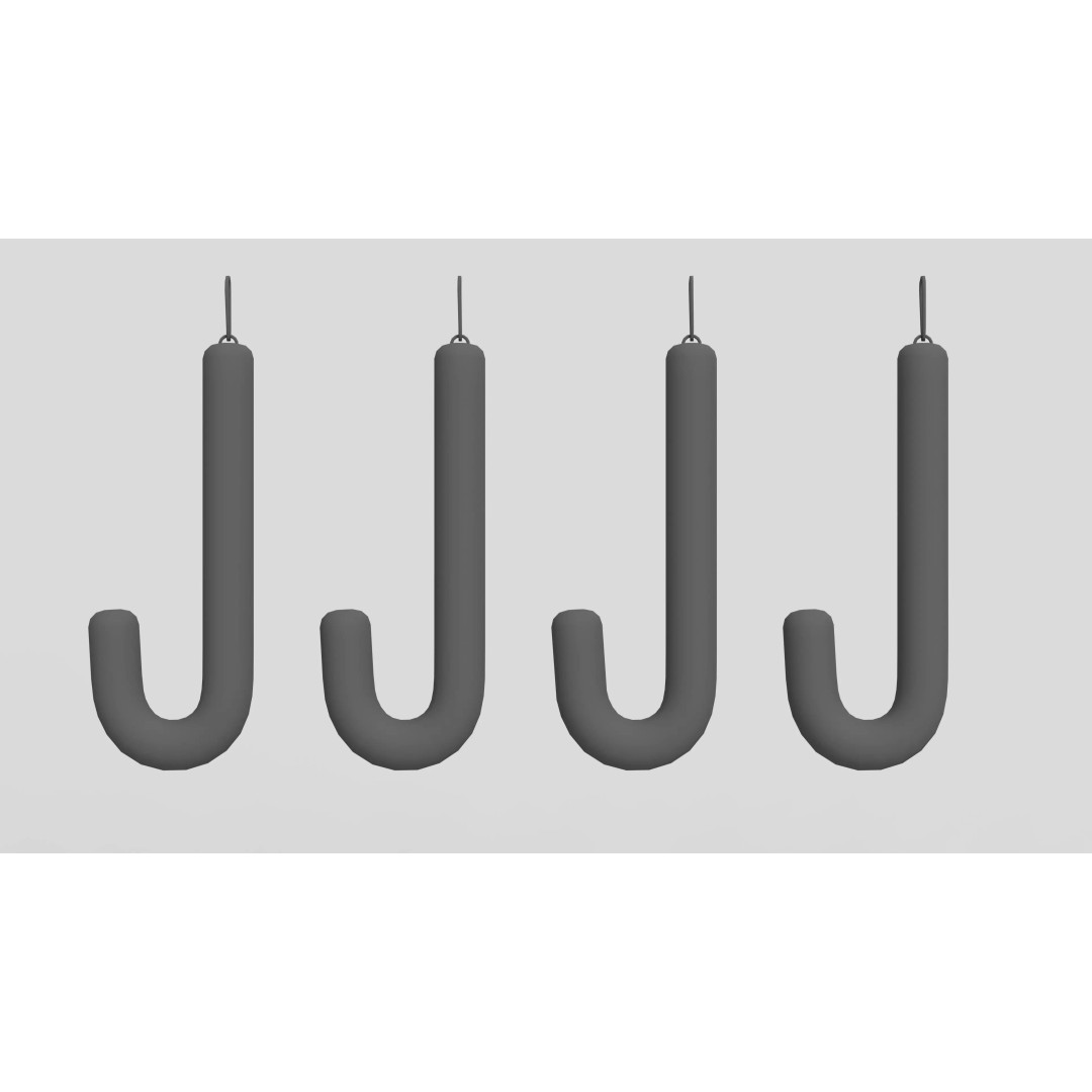 Christmas Candy Cane 3D Model – Low Poly PBR Asset, FBX, OBJ - View 18