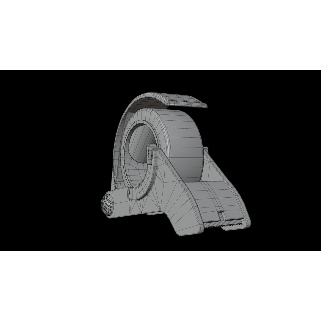 Tape Dispenser 3D Model – Low Poly PBR Asset, FBX & OBJ Formats - View 17