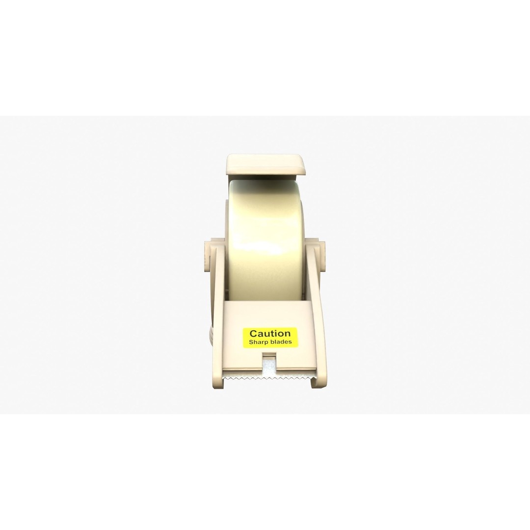 Tape Dispenser 3D Model – Low Poly PBR Asset, FBX & OBJ Formats - View 7