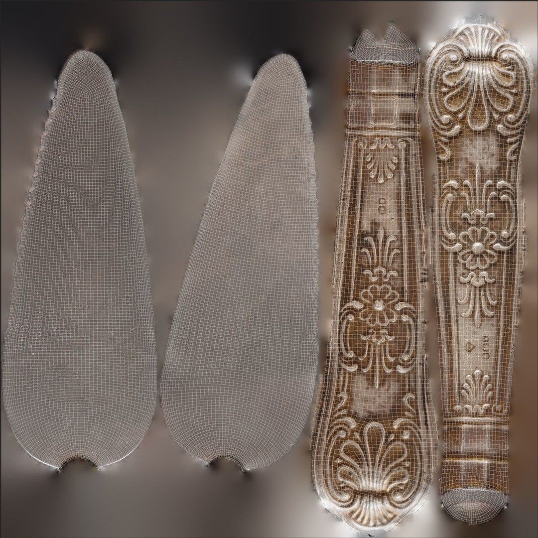 Cake Spatula 3D Model – Low Poly Game Ready Asset, FBX & Blender - View 11