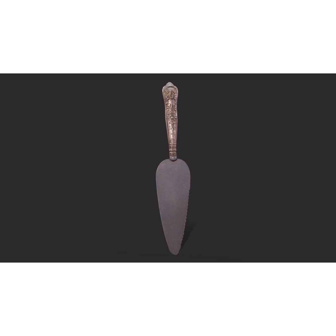 Cake Spatula 3D Model – Low Poly Game Ready Asset, FBX & Blender - View 5