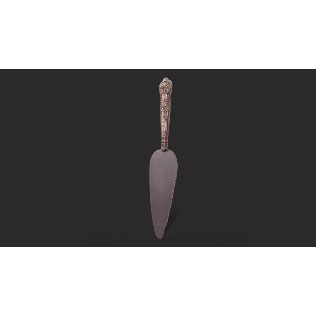 Cake Spatula 3D Model – Low Poly Game Ready Asset, FBX & Blender - View 7