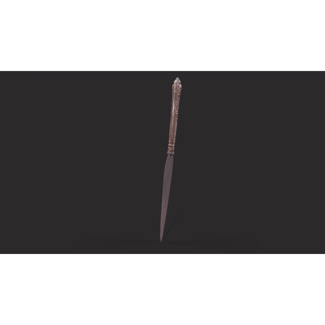 Cake Spatula 3D Model – Low Poly Game Ready Asset, FBX & Blender - View 9