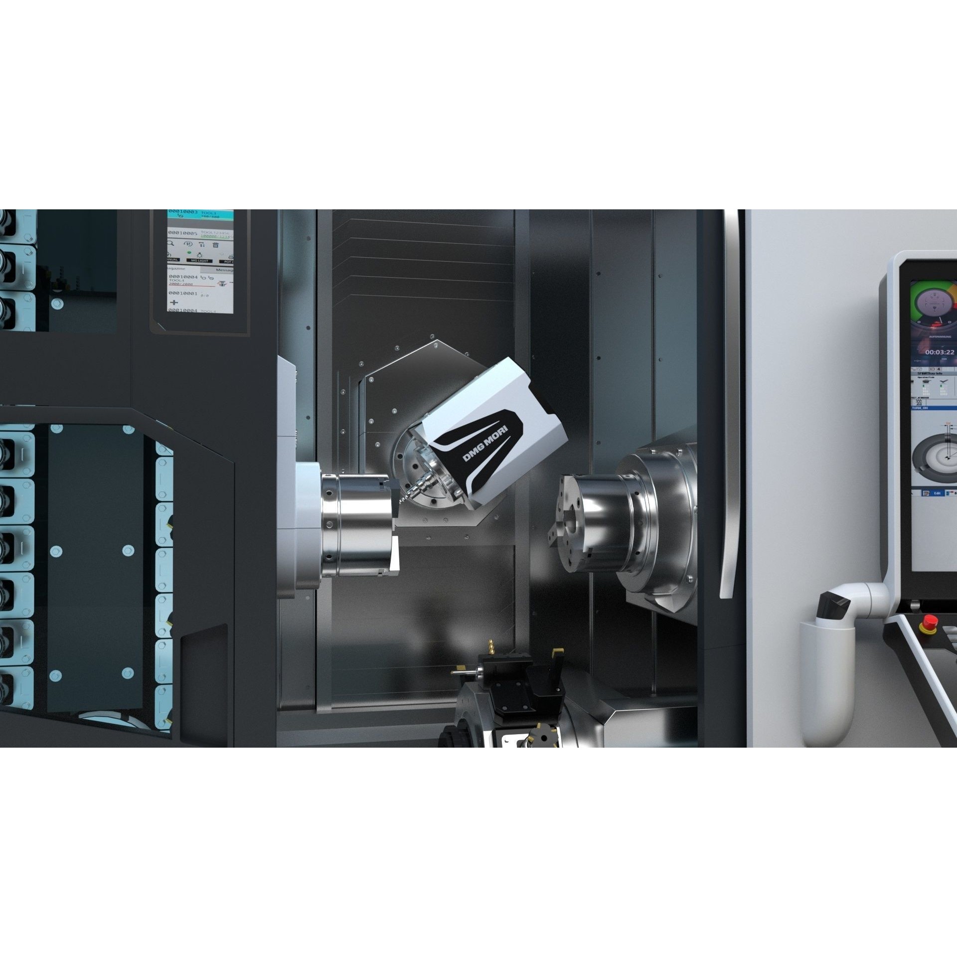 Milling Machine DMG NTX 500 - Rigged 3D Model - View 13