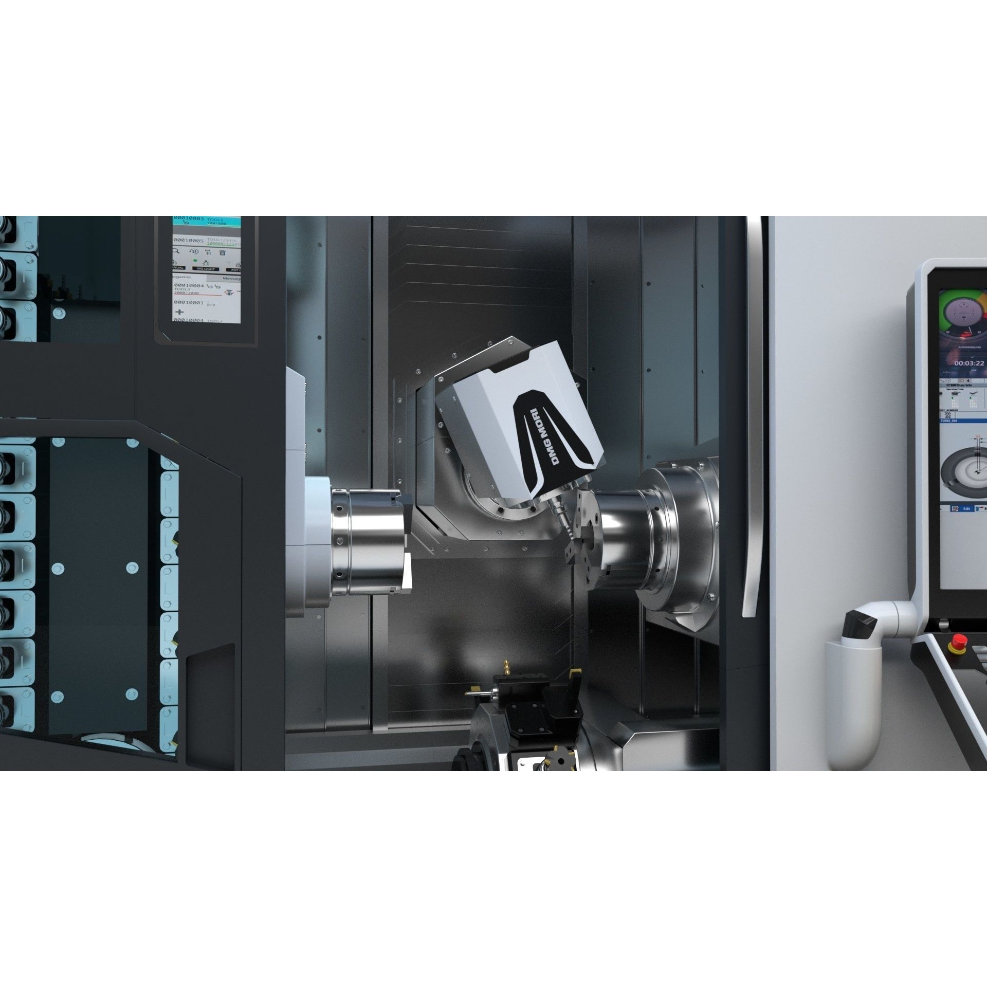 Milling Machine DMG NTX 500 - Rigged 3D Model - View 14