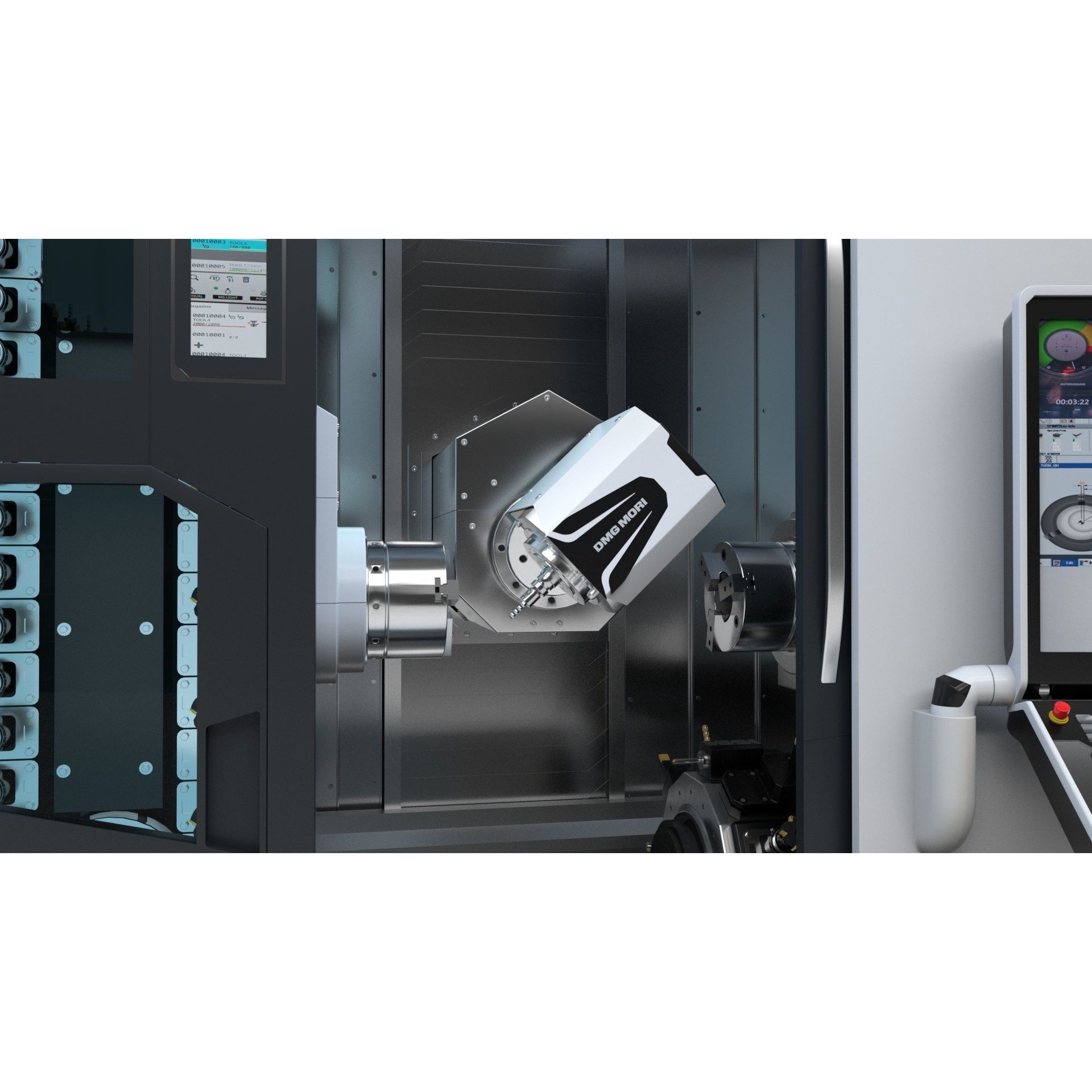 Milling Machine DMG NTX 500 - Rigged 3D Model - View 17