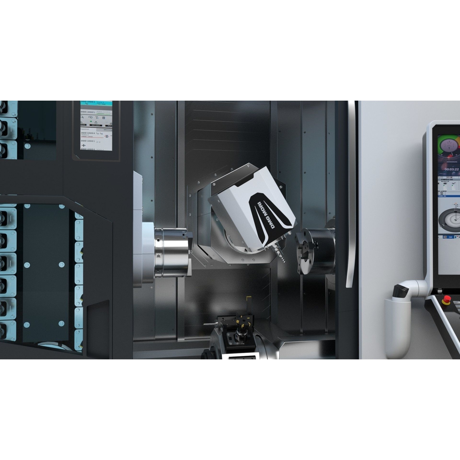 Milling Machine DMG NTX 500 - Rigged 3D Model - View 18