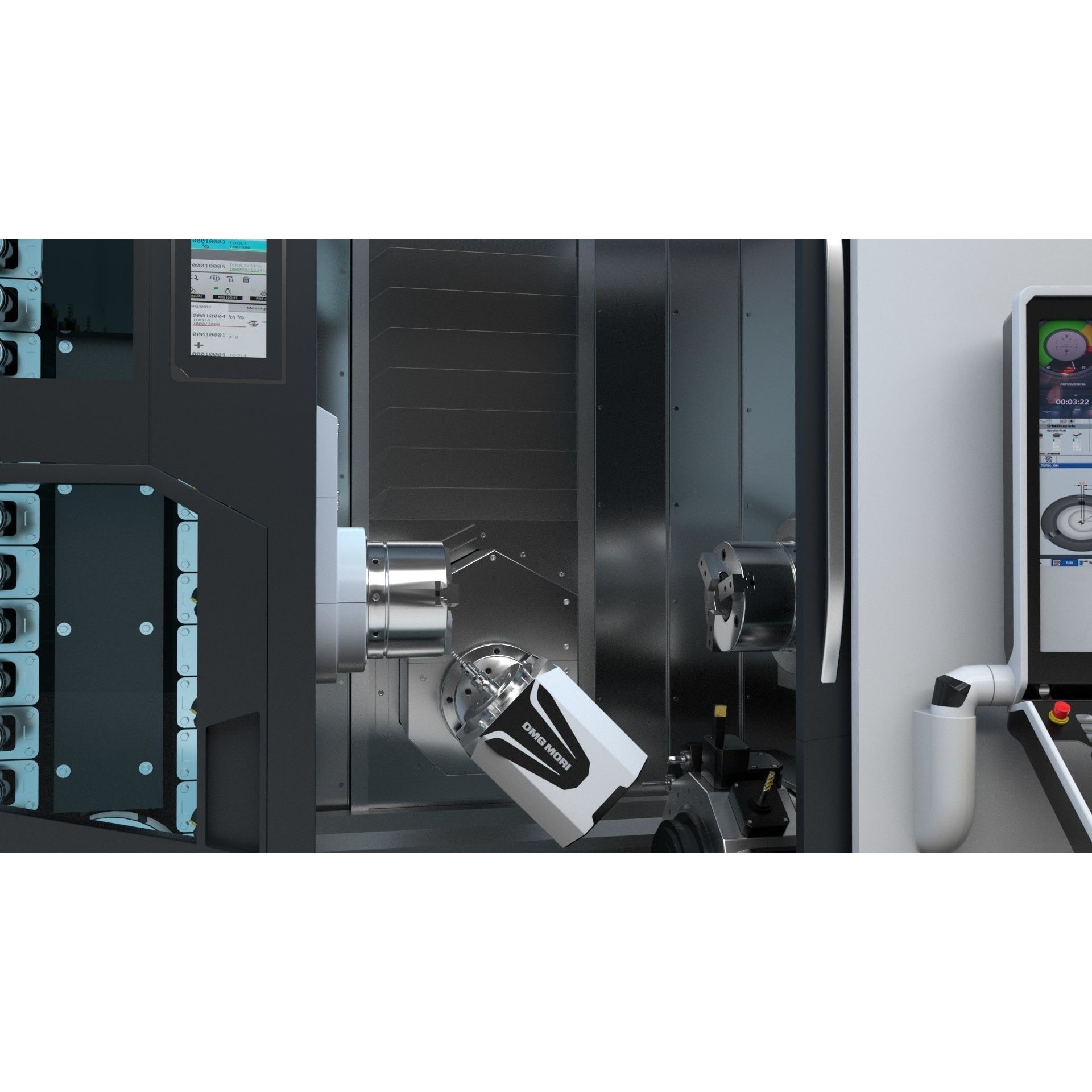 Milling Machine DMG NTX 500 - Rigged 3D Model - View 19