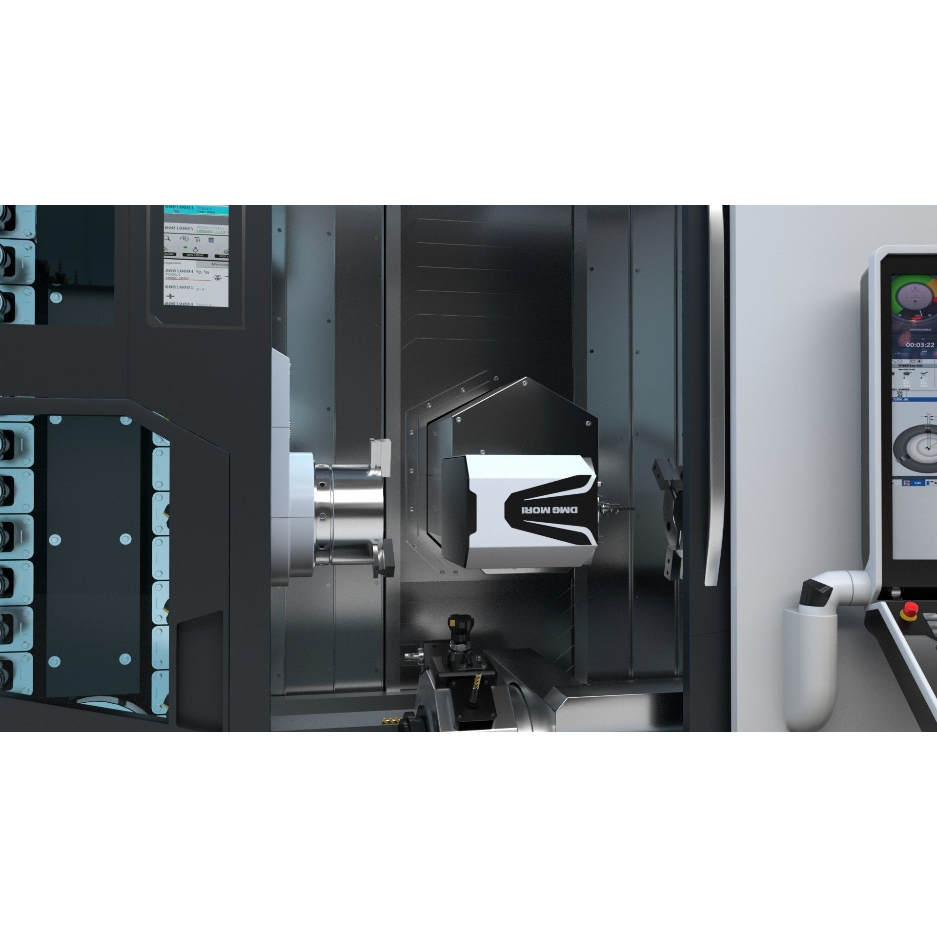 Milling Machine DMG NTX 500 - Rigged 3D Model - View 23