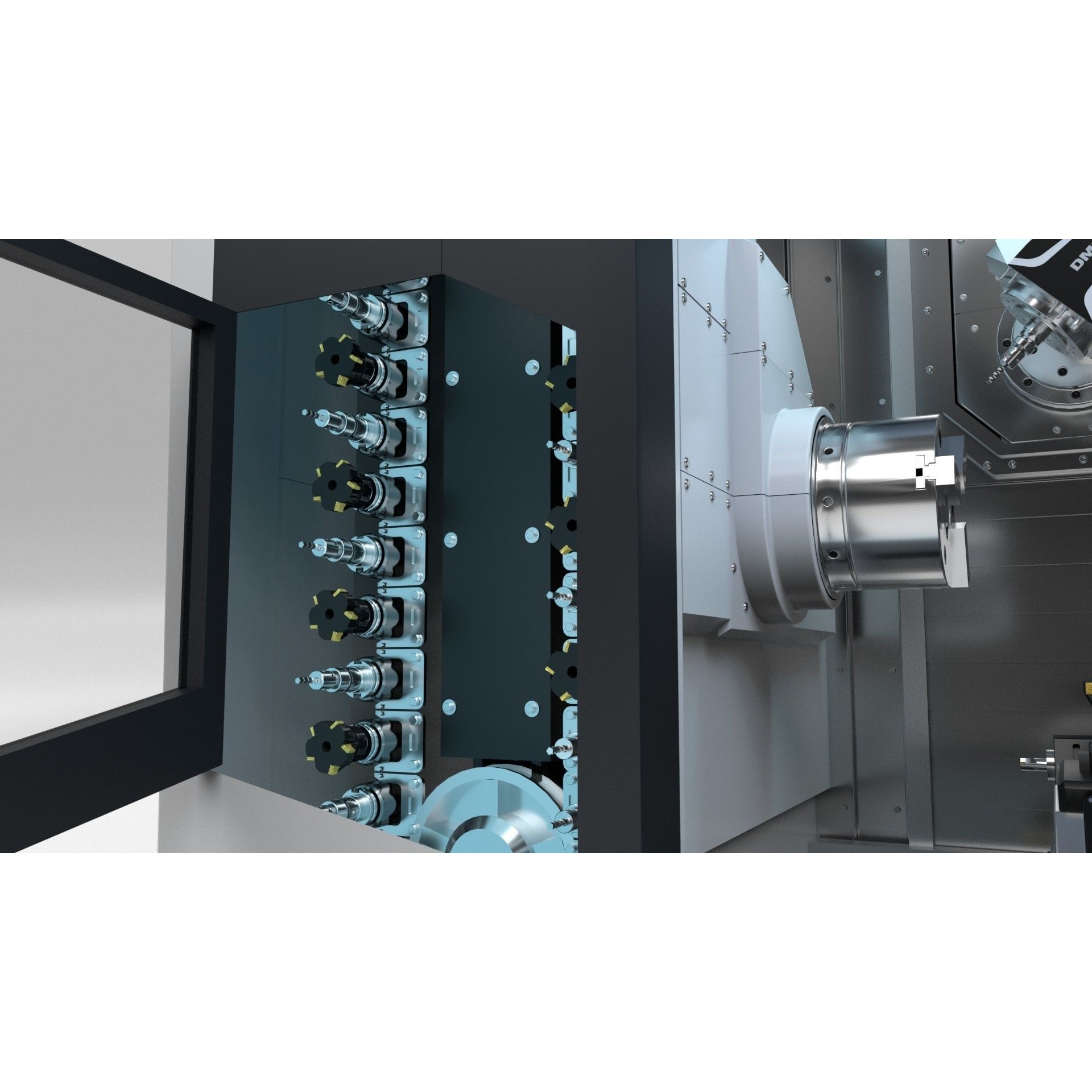 Milling Machine DMG NTX 500 - Rigged 3D Model - View 31