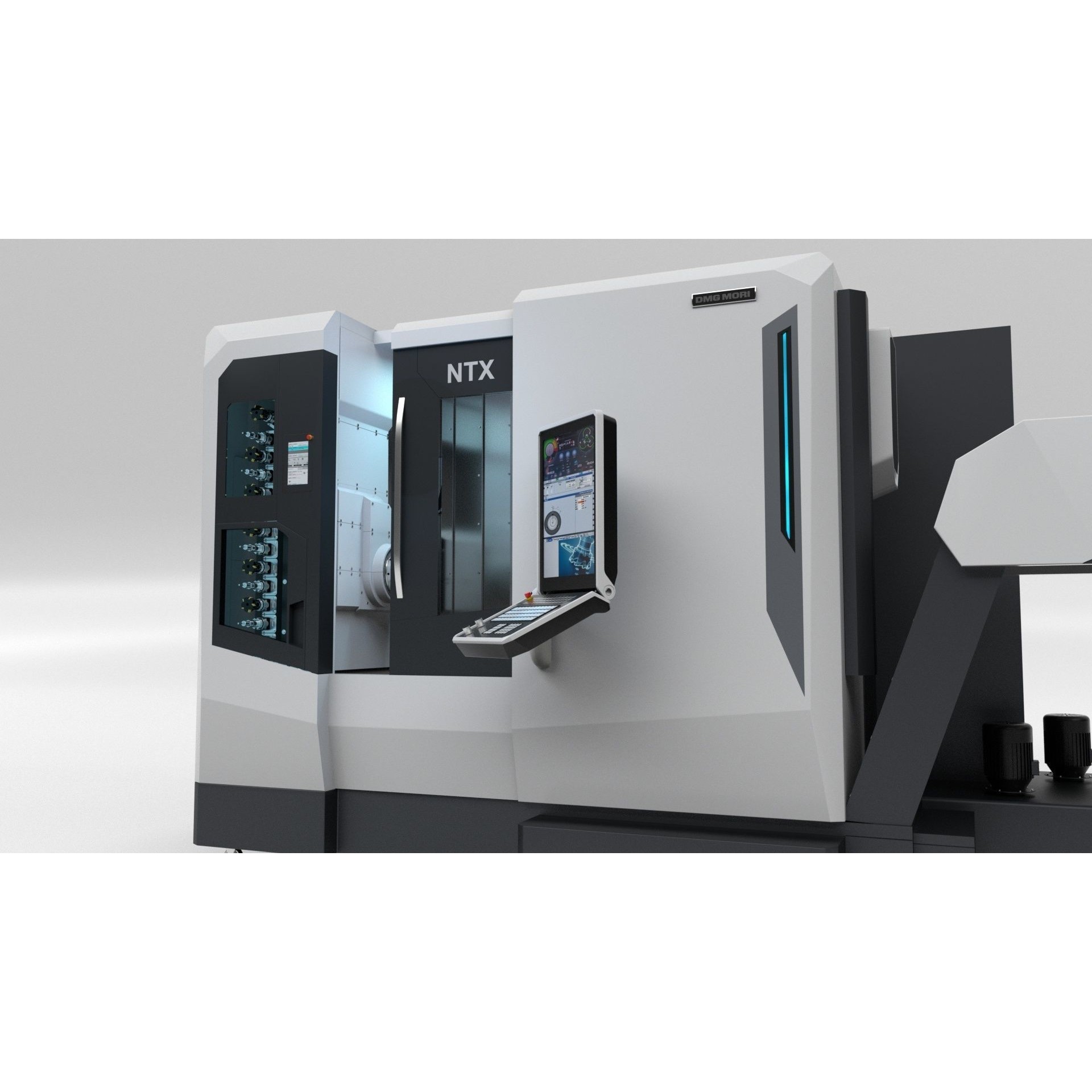 Milling Machine DMG NTX 500 - Rigged 3D Model - View 33