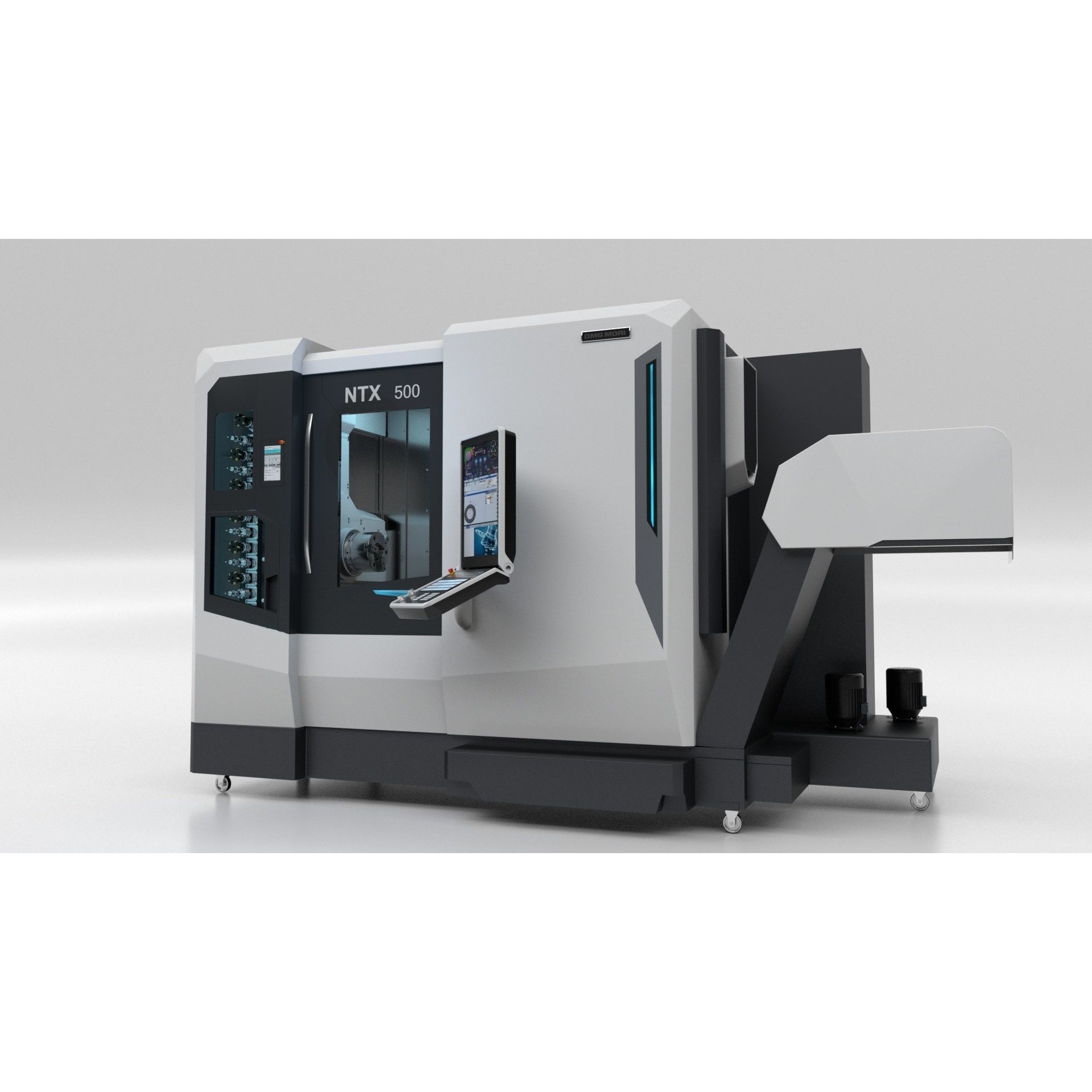 Milling Machine DMG NTX 500 - Rigged 3D Model - View 34