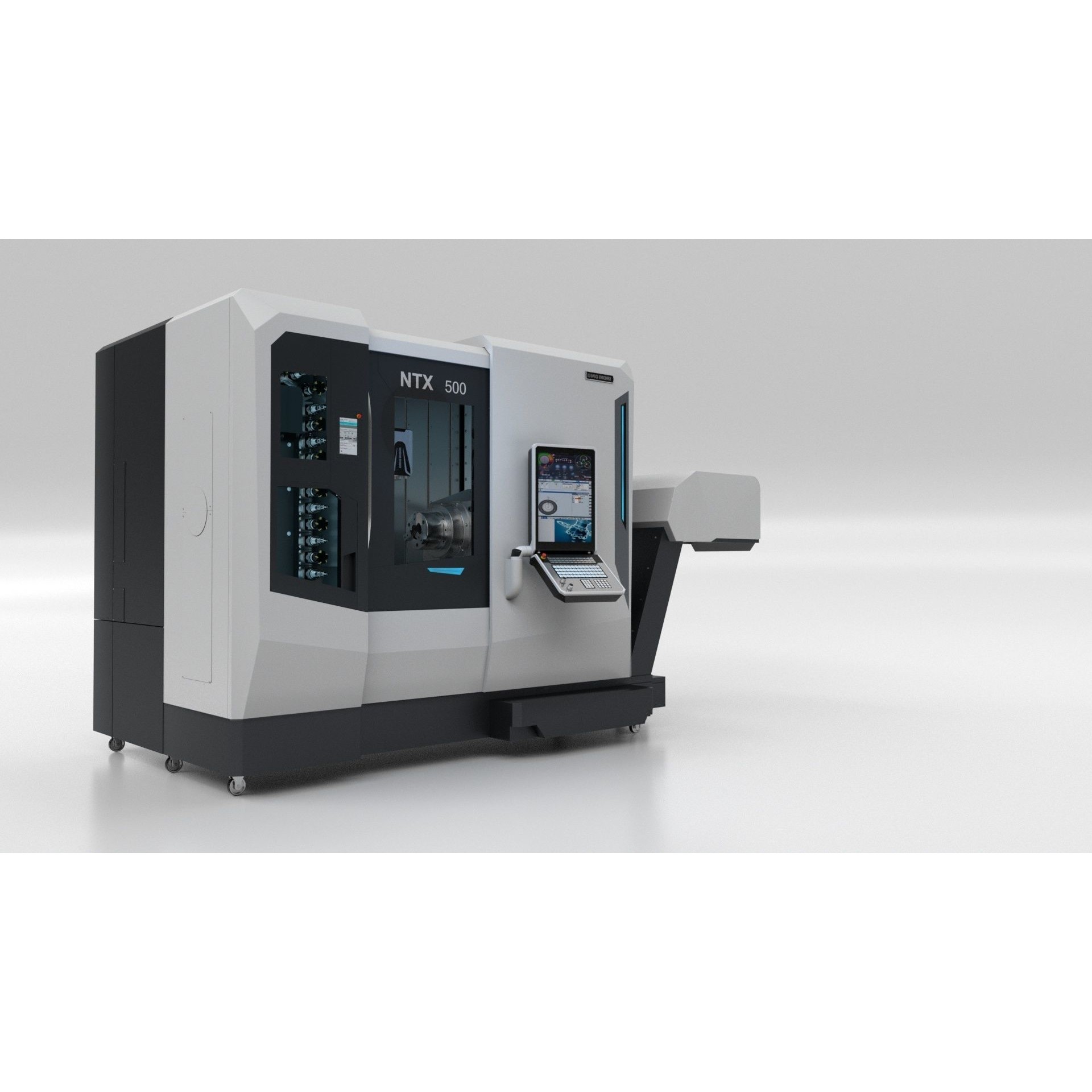 Milling Machine DMG NTX 500 - Rigged 3D Model - View 5