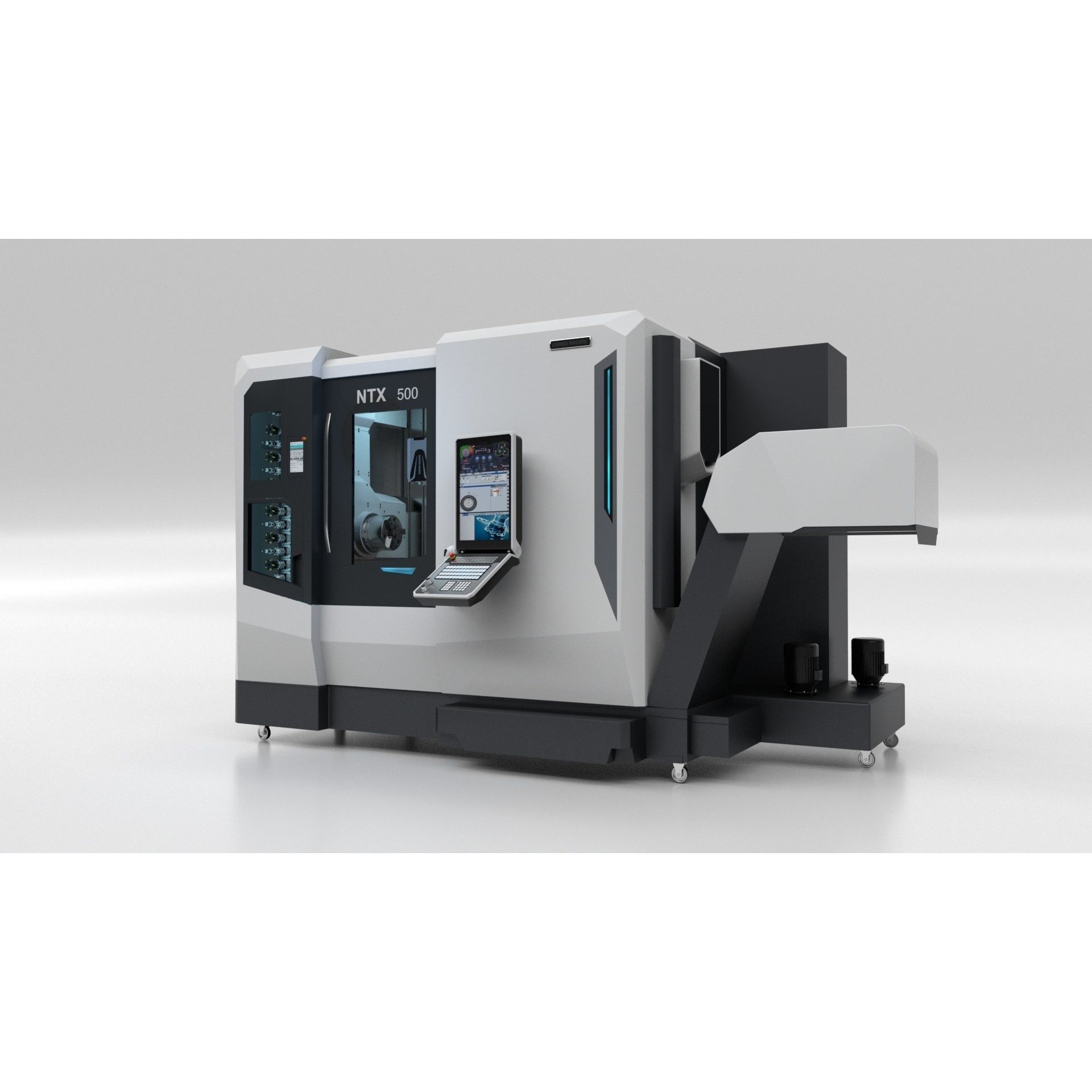 Milling Machine DMG NTX 500 - Rigged 3D Model - View 8