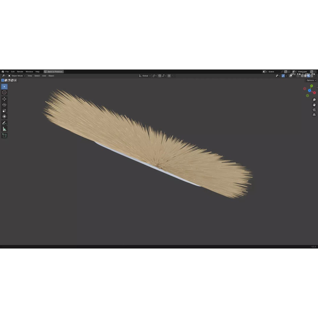 Paint Brush 3D Model – Low Poly PBR Asset, FBX, OBJ, Blender - View 14
