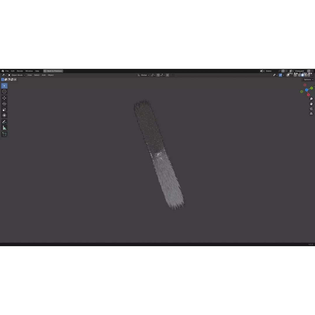 Paint Brush 3D Model – Low Poly PBR Asset, FBX, OBJ, Blender - View 25