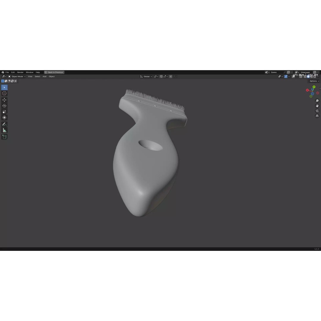 Paint Brush 3D Model – Low Poly PBR Asset, FBX, OBJ, Blender - View 31