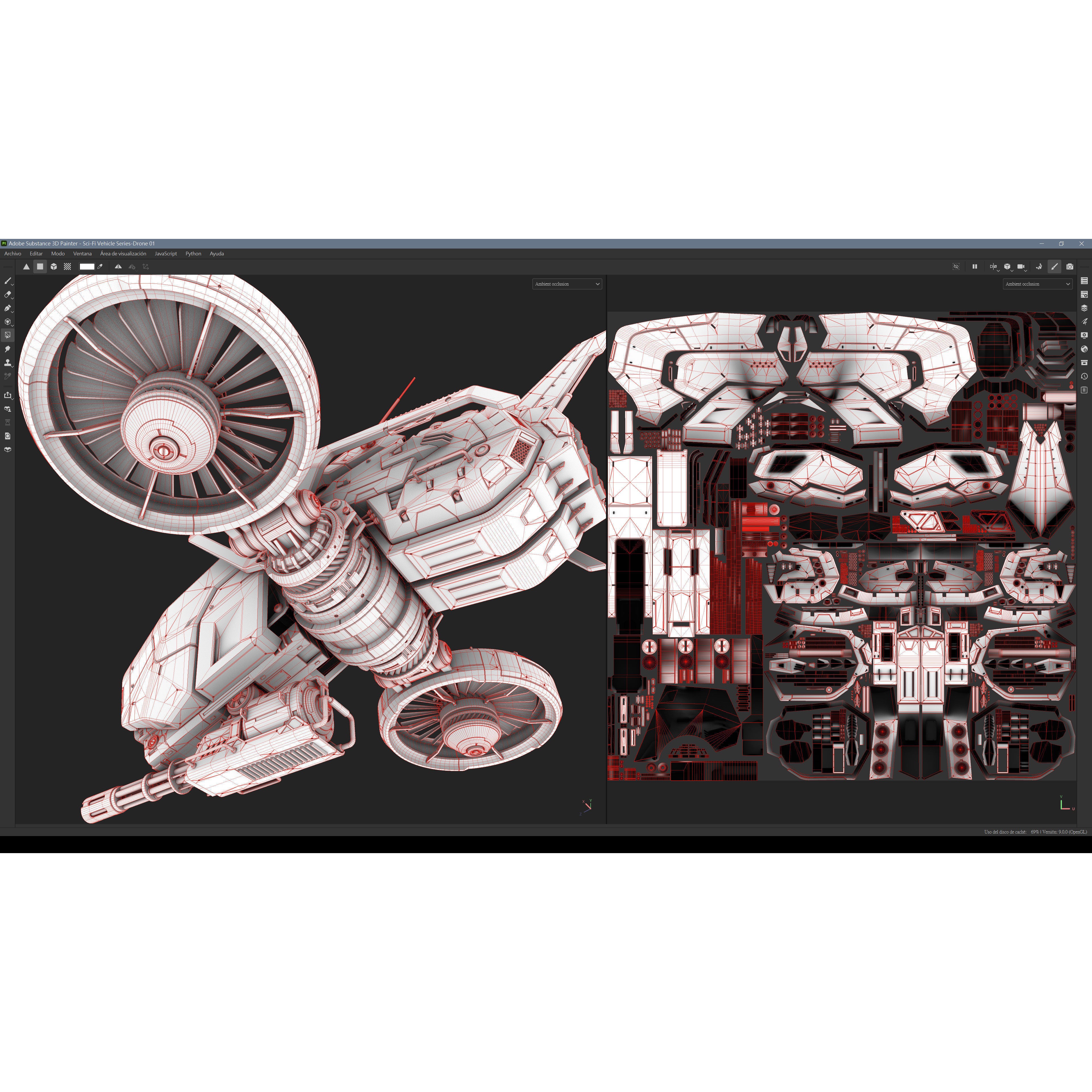Sci-Fi Vehicle Series - Game-Ready PBR 3D Model - View 21
