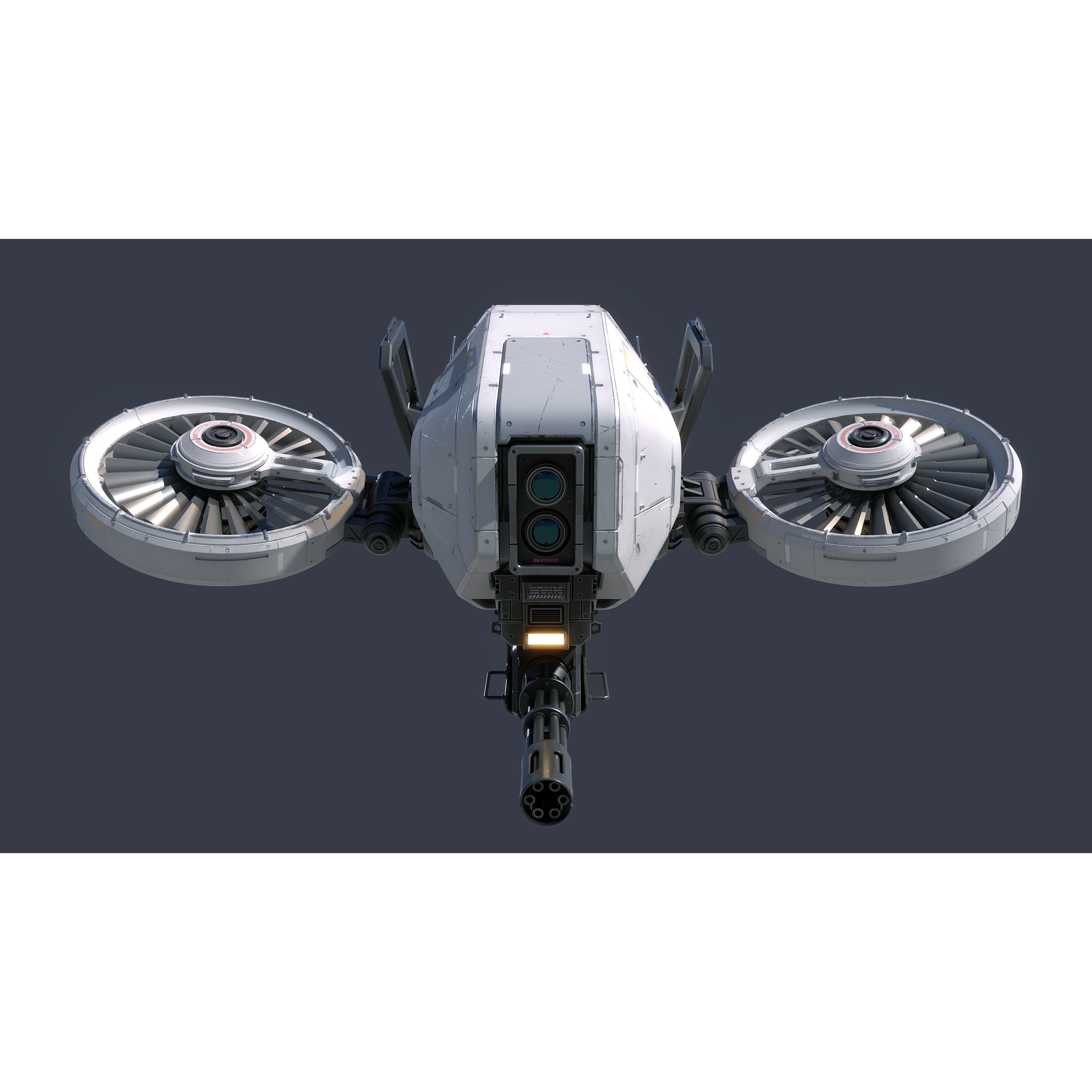Sci-Fi Vehicle Series - Game-Ready PBR 3D Model - View 3