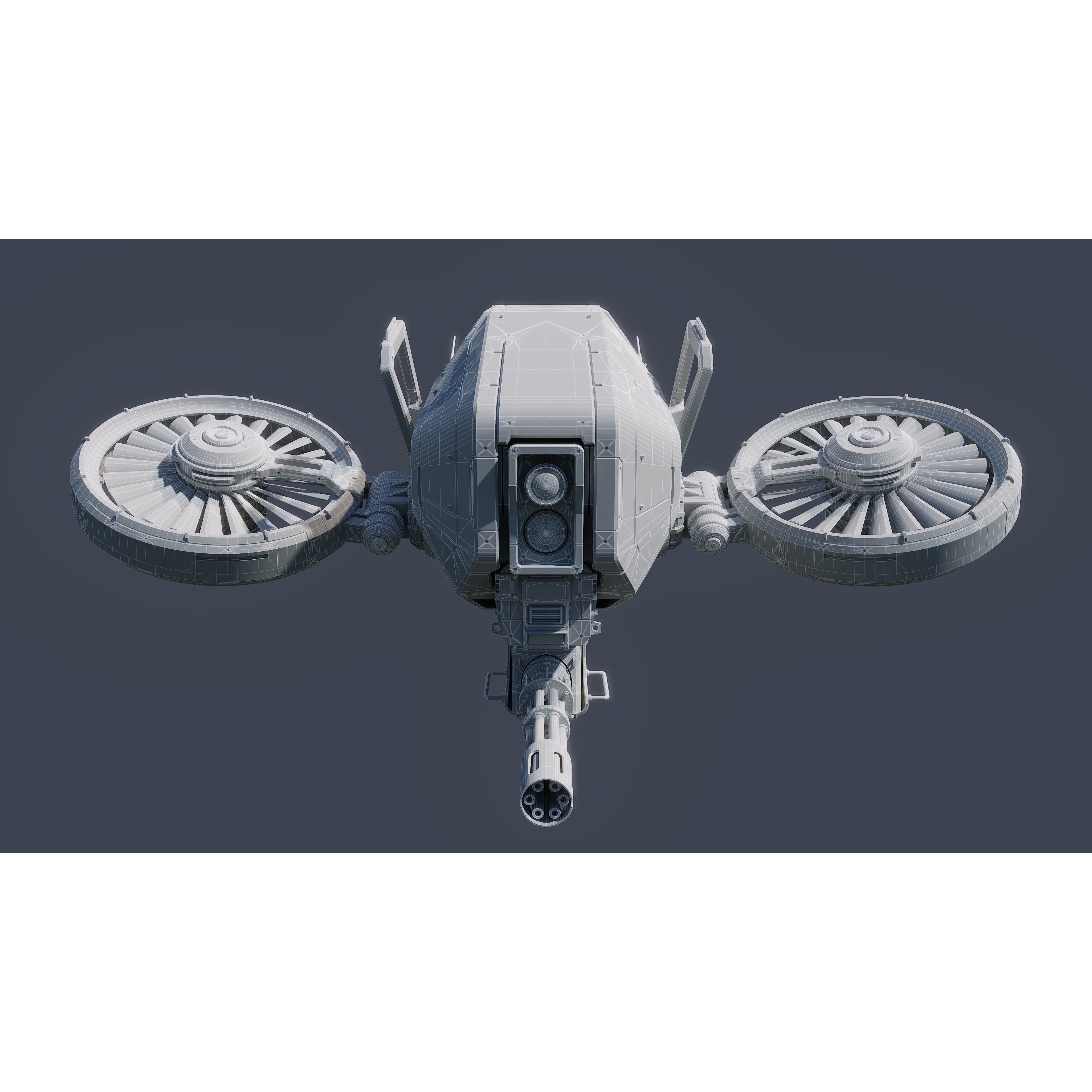 Sci-Fi Vehicle Series - Game-Ready PBR 3D Model - View 4