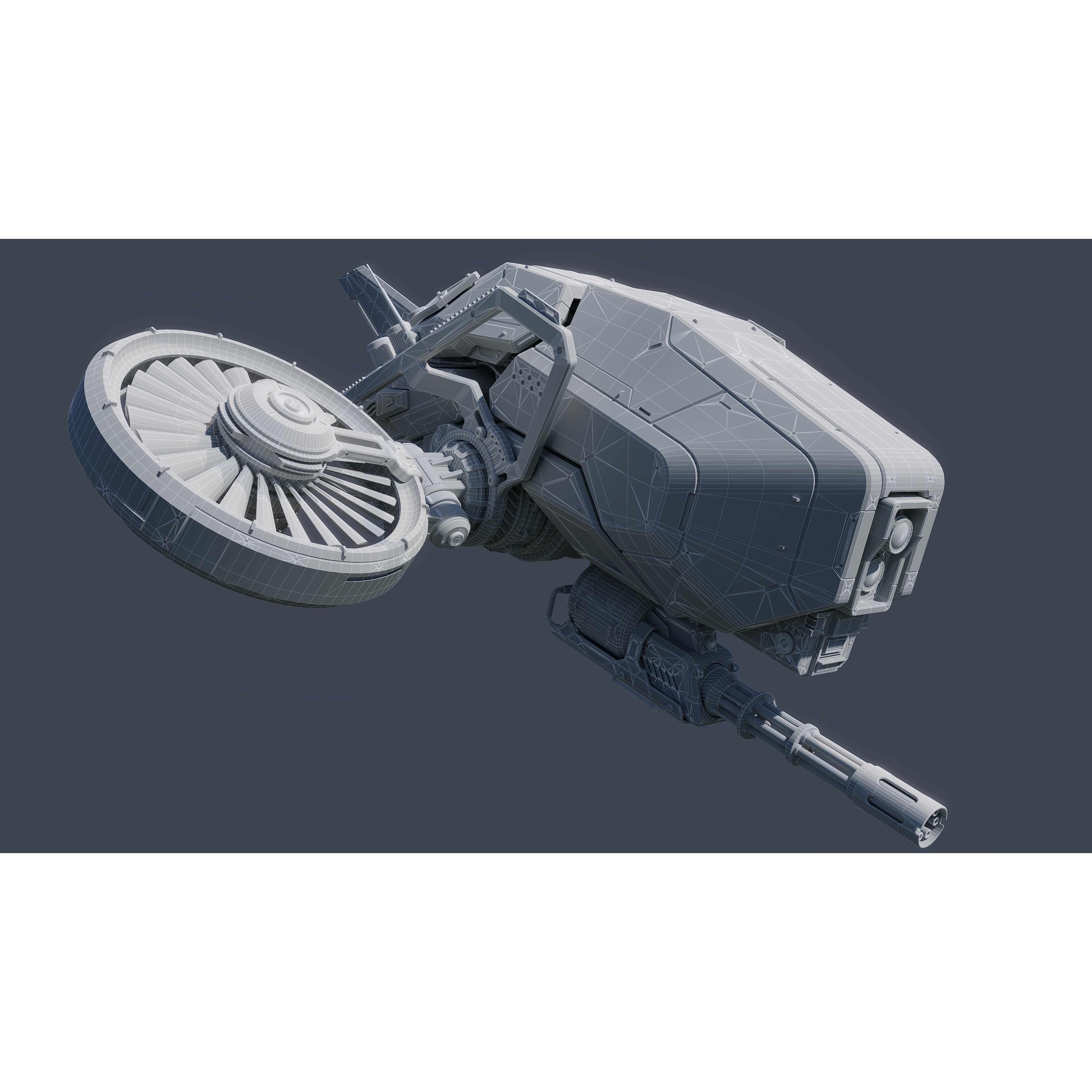 Sci-Fi Vehicle Series - Game-Ready PBR 3D Model - View 5