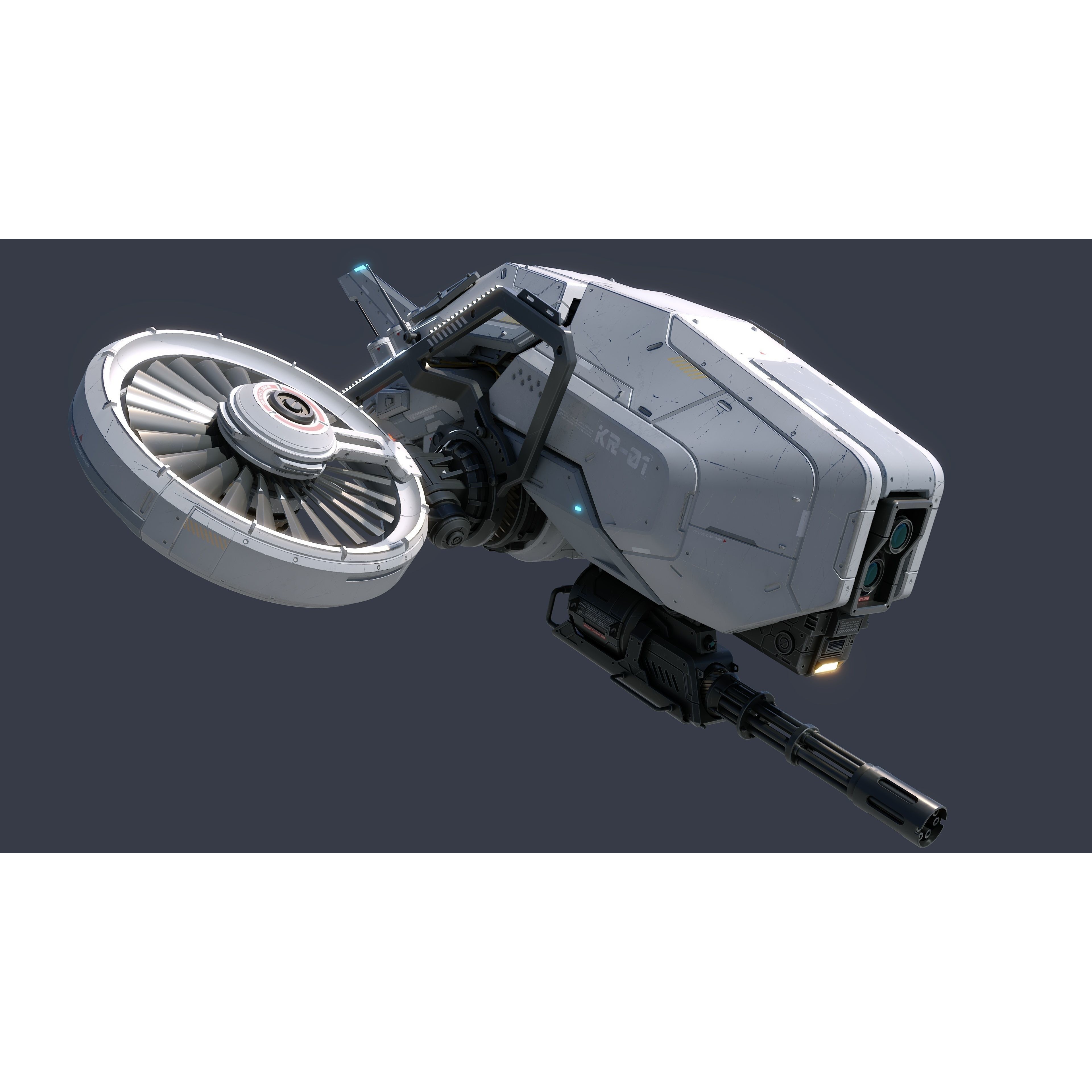 Sci-Fi Vehicle Series - Game-Ready PBR 3D Model - View 6