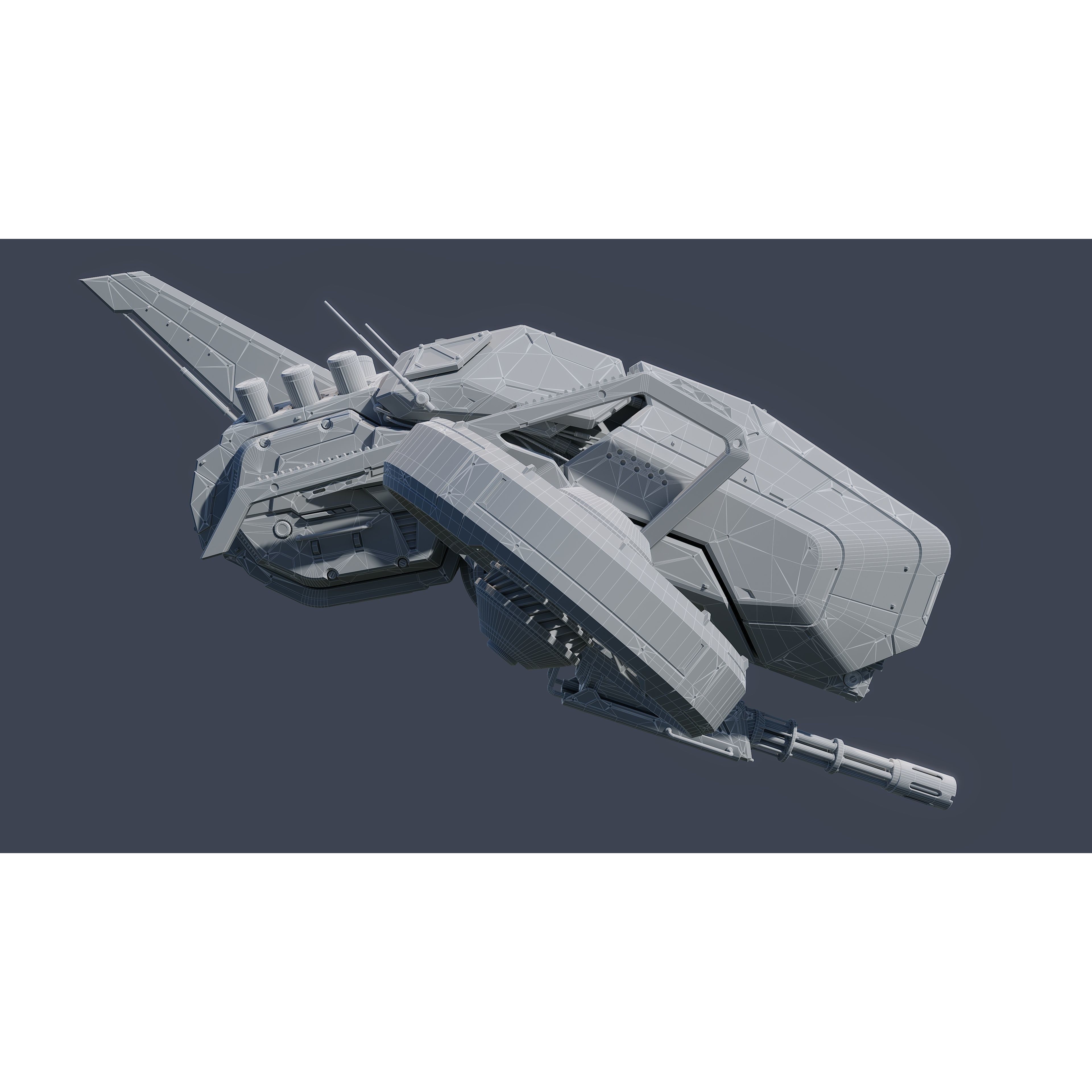 Sci-Fi Vehicle Series - Game-Ready PBR 3D Model - View 7