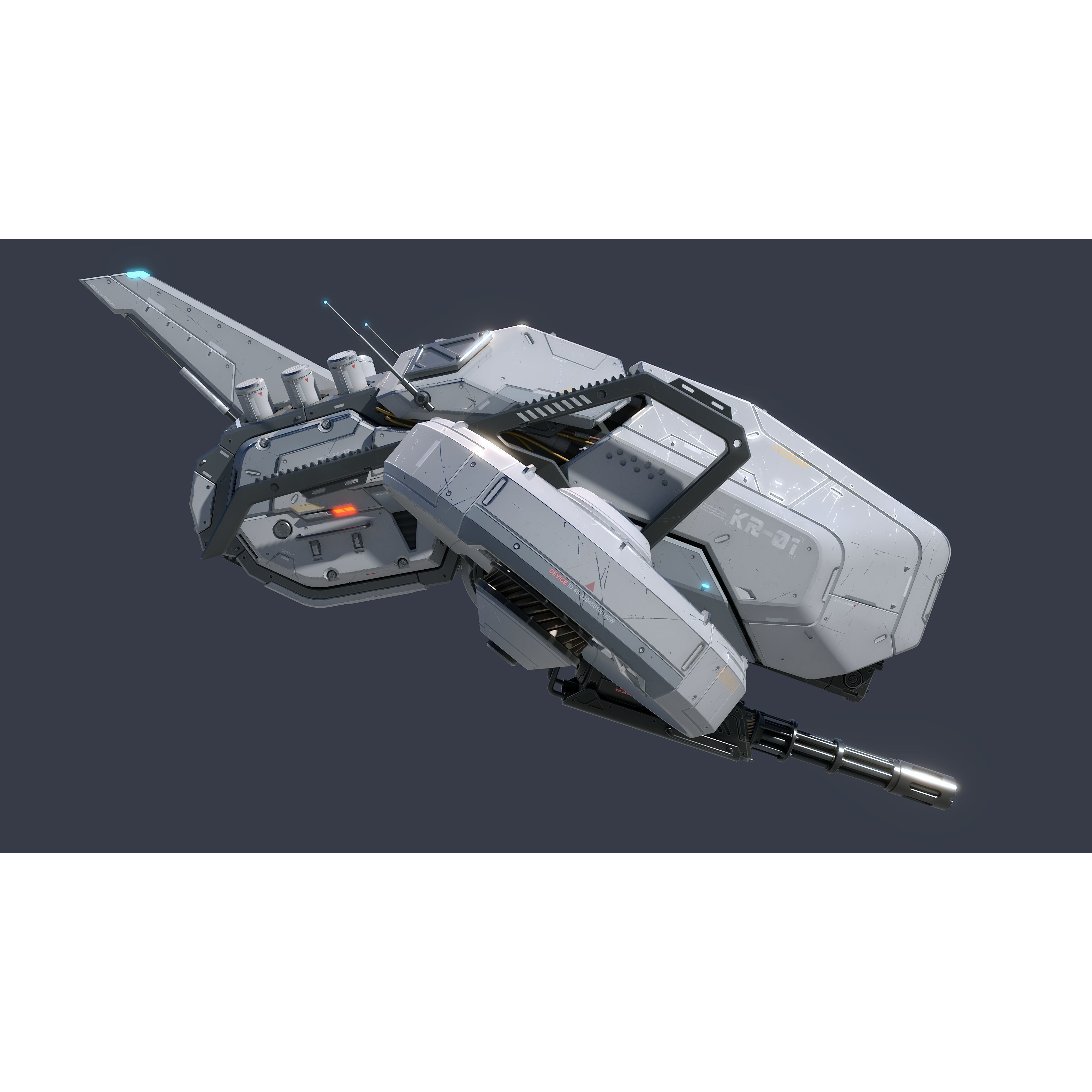 Sci-Fi Vehicle Series - Game-Ready PBR 3D Model - View 8