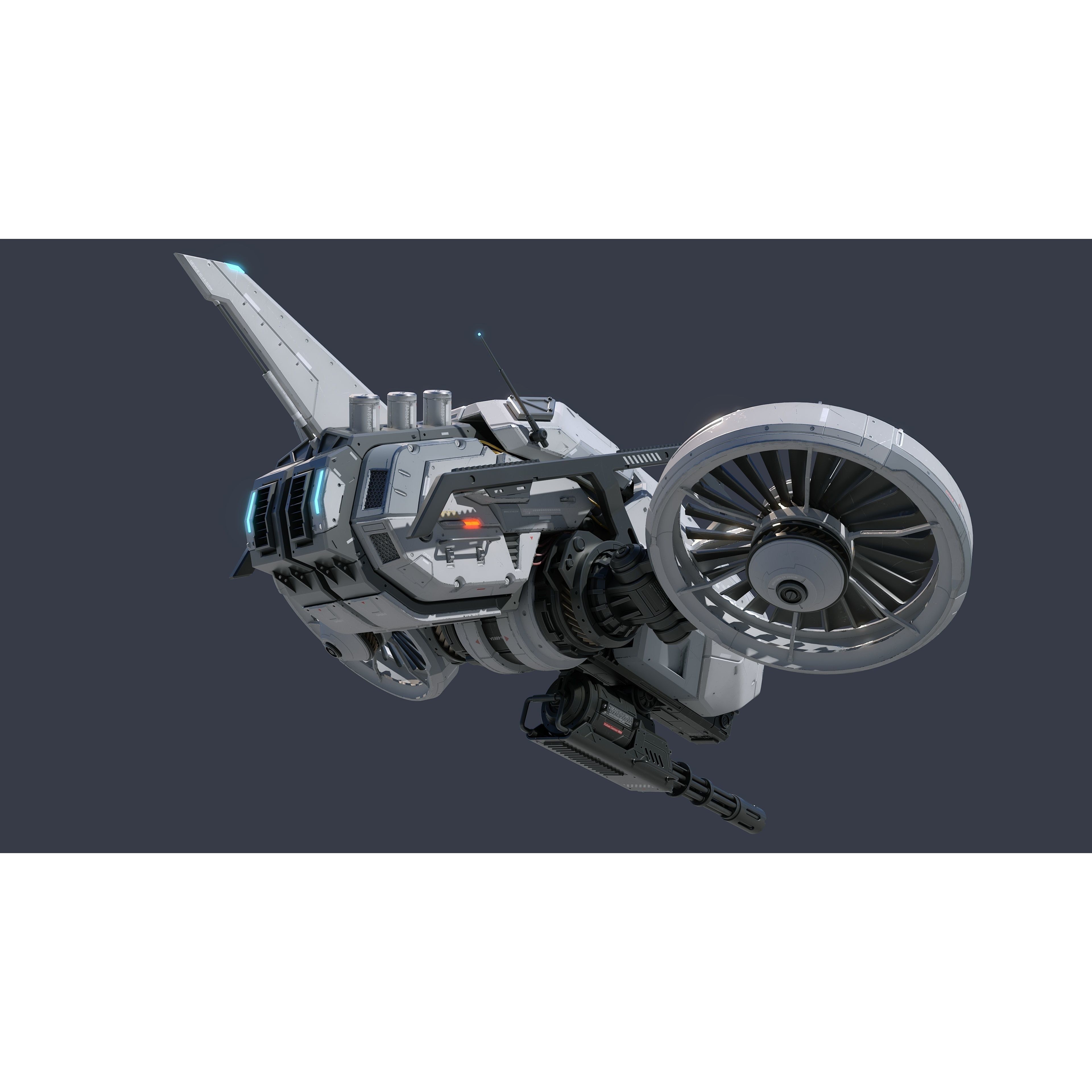 Sci-Fi Vehicle Series - Game-Ready PBR 3D Model - View 9