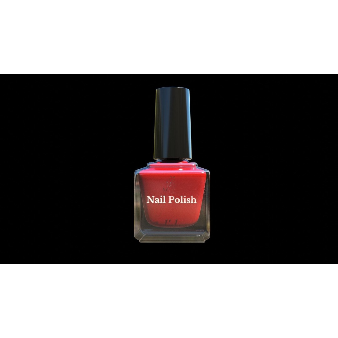 Nail Polish 3D Model – Low Poly PBR Asset for Games and Renders - View 3