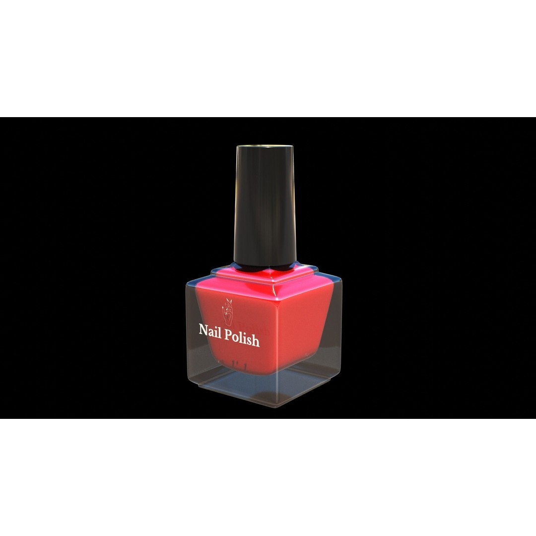 Nail Polish 3D Model – Low Poly PBR Asset for Games and Renders - View 4