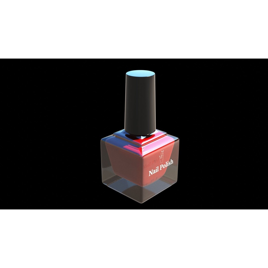 Nail Polish 3D Model – Low Poly PBR Asset for Games and Renders - View 5