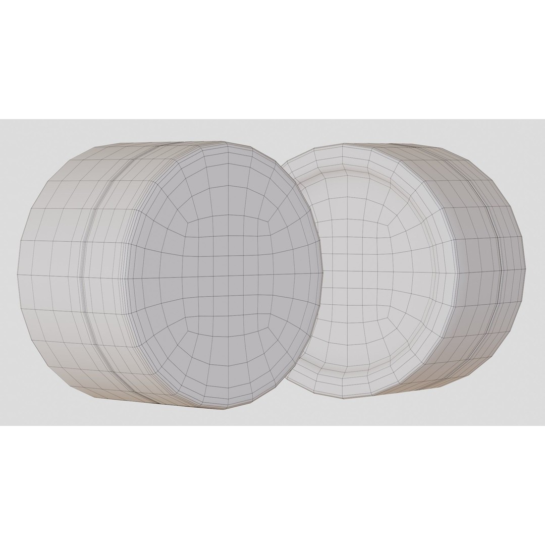 Black Cosmetic Jar 3D Model – PBR Textured, FBX Format - View 8
