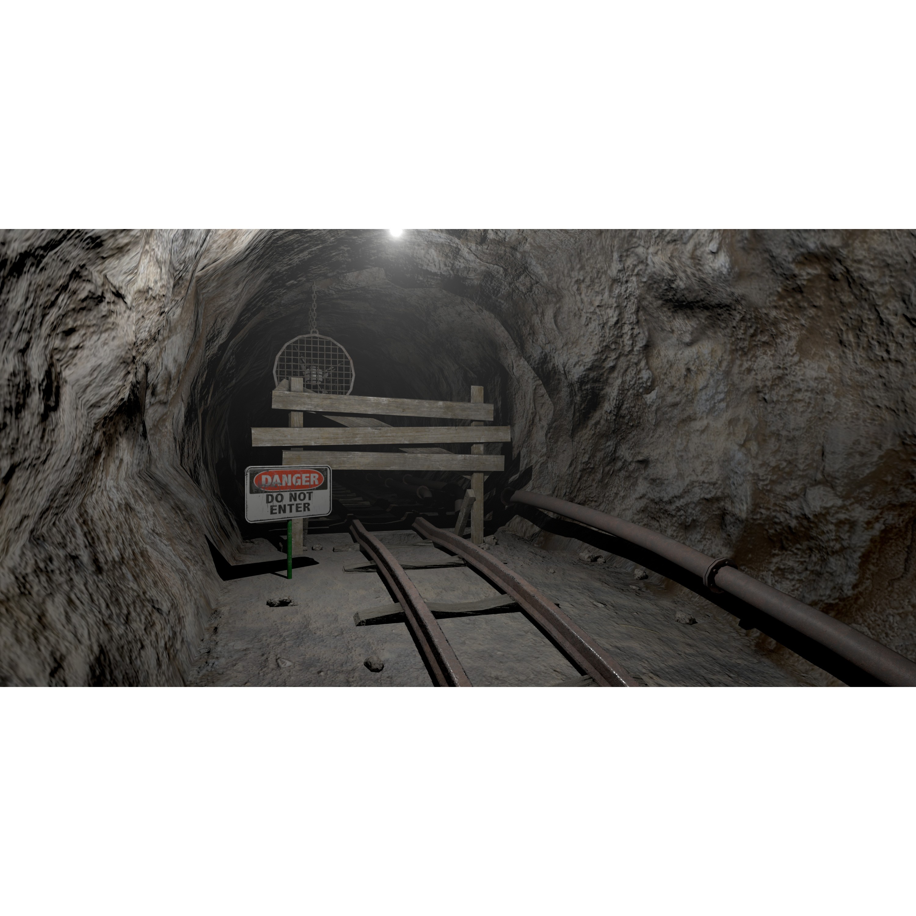 Modular Underground Mine Tunnels - Low-Poly Game-Ready 3D Model - View 15
