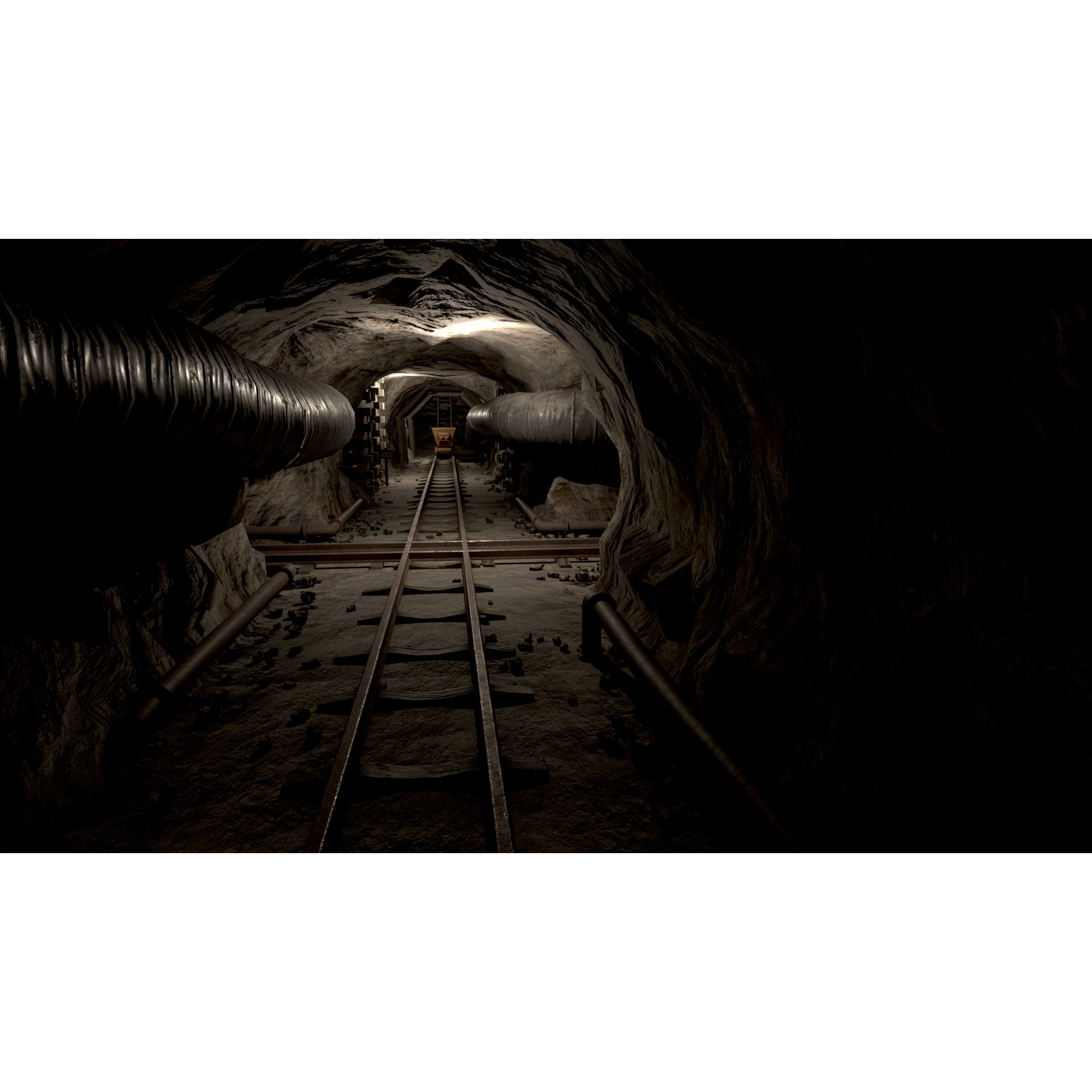 Modular Underground Mine Tunnels - Low-Poly Game-Ready 3D Model - View 21