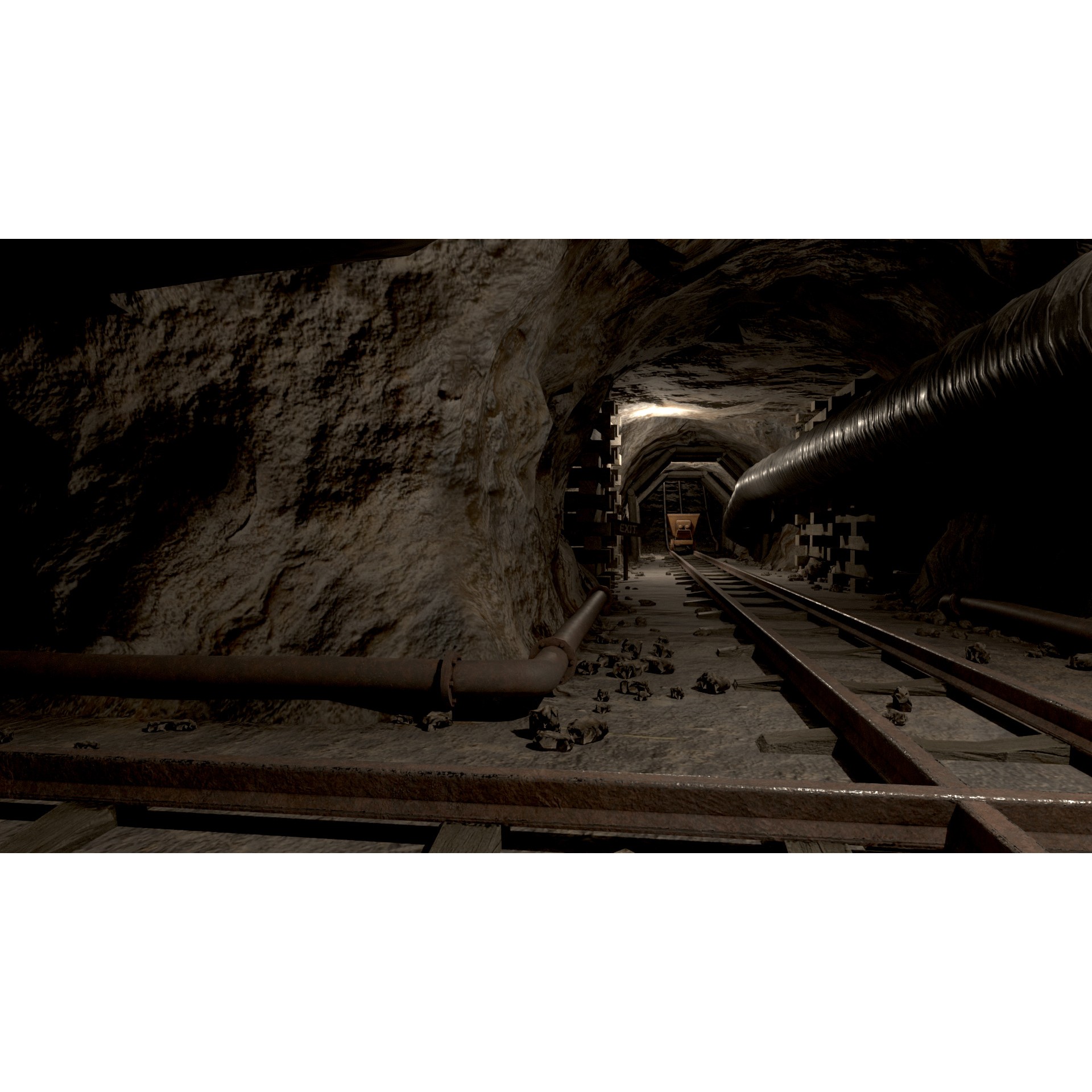 Modular Underground Mine Tunnels - Low-Poly Game-Ready 3D Model - View 27