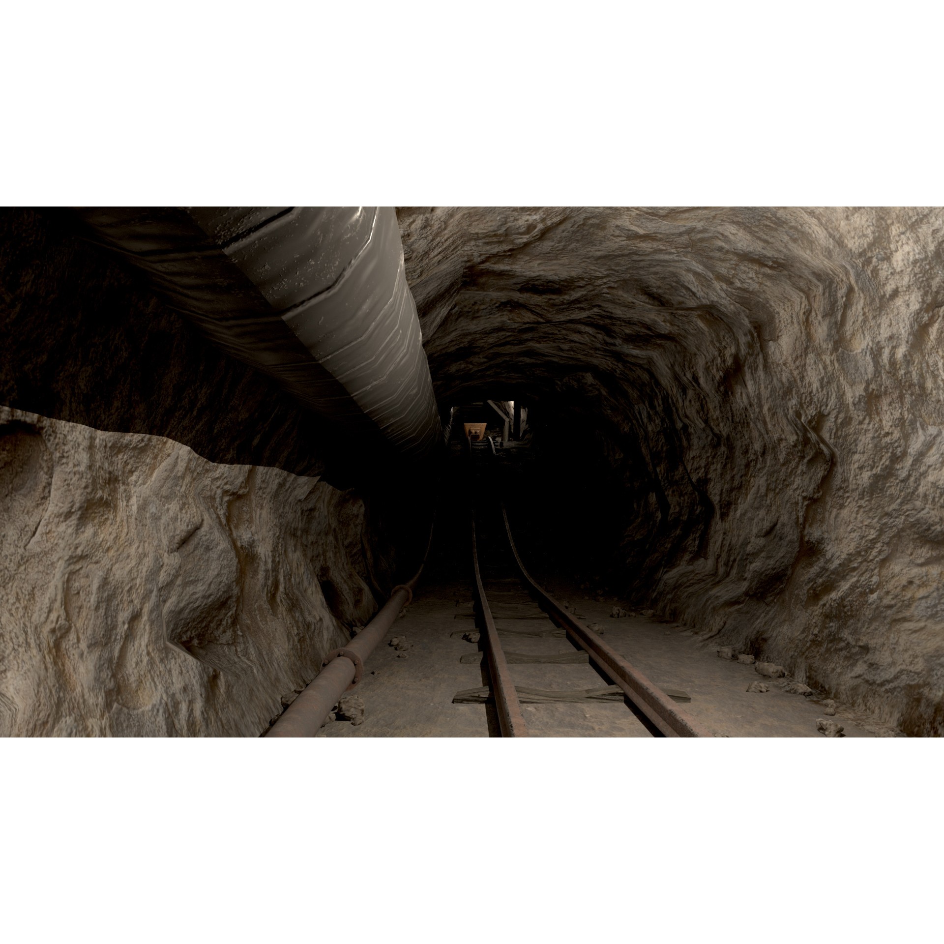 Modular Underground Mine Tunnels - Low-Poly Game-Ready 3D Model - View 28