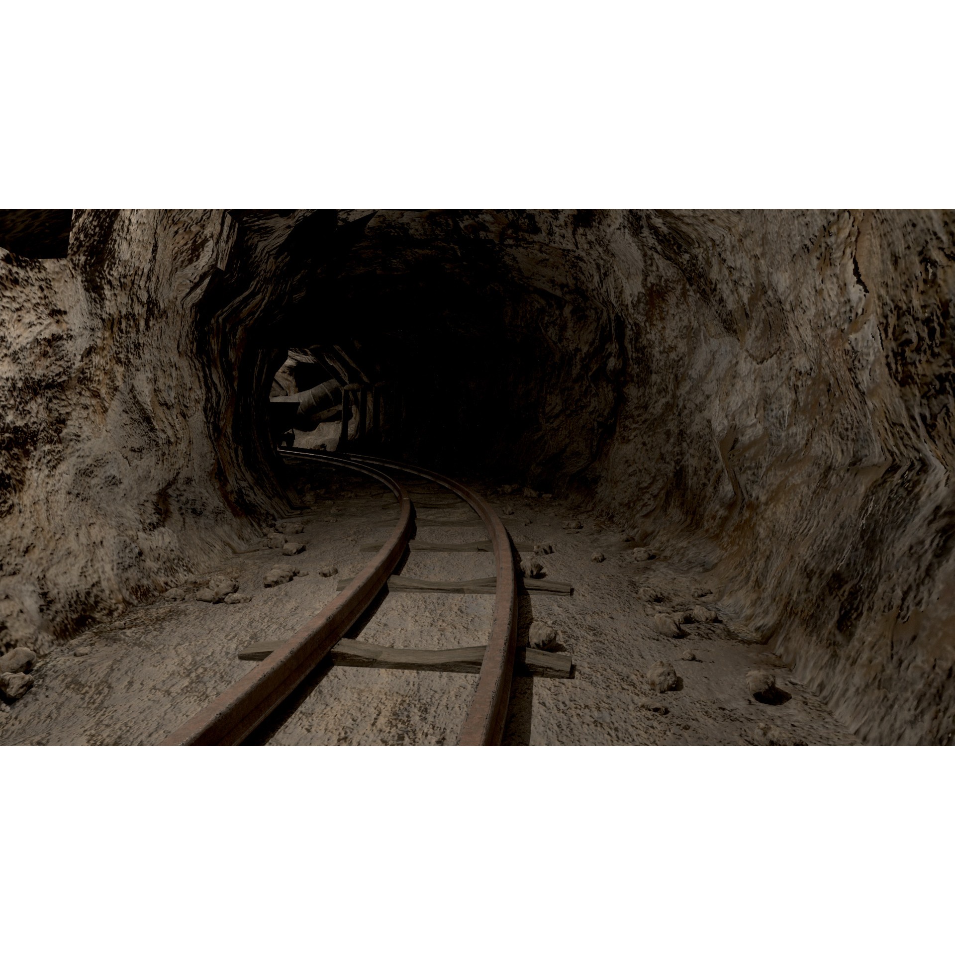 Modular Underground Mine Tunnels - Low-Poly Game-Ready 3D Model - View 29