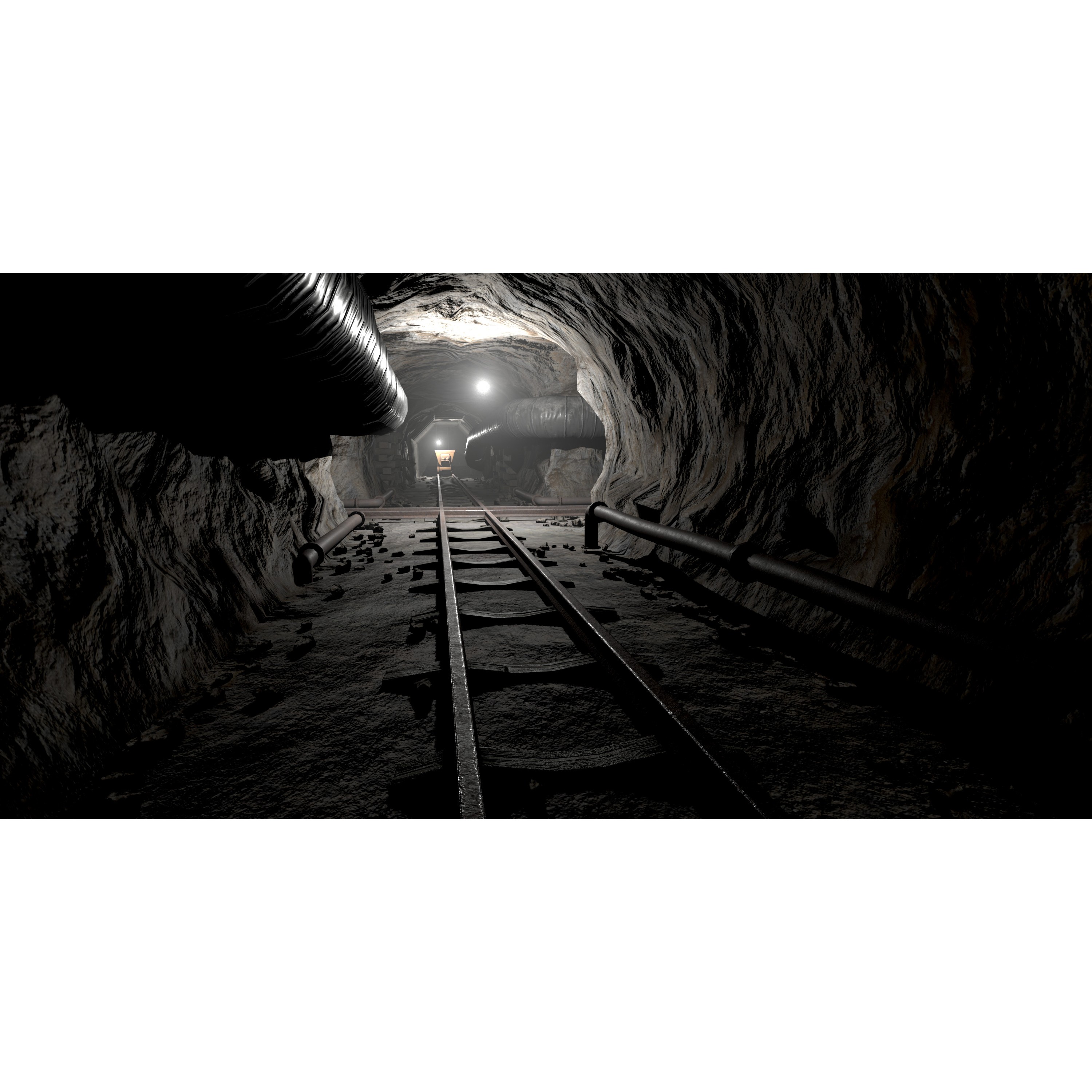 Modular Underground Mine Tunnels - Low-Poly Game-Ready 3D Model - View 31