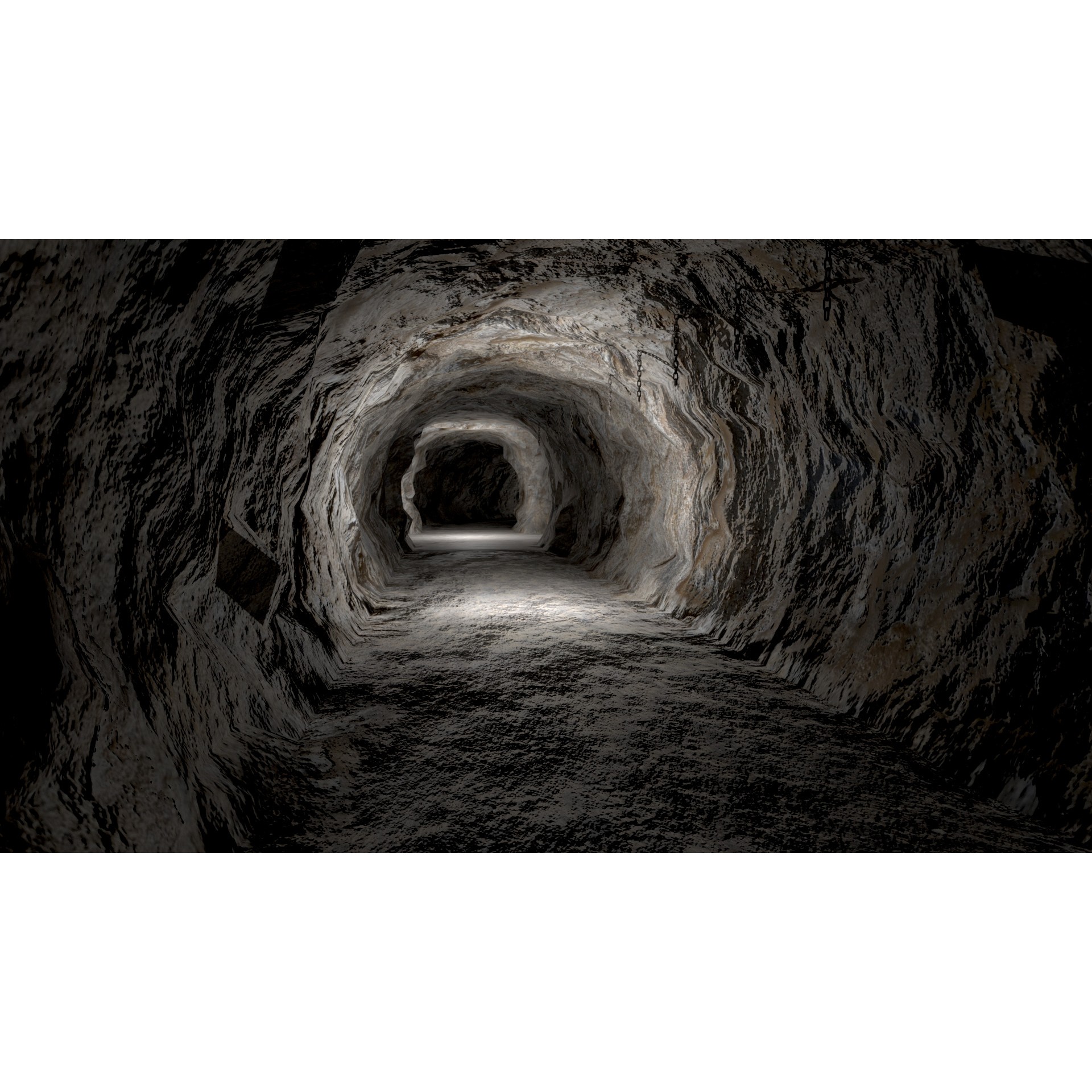 Modular Underground Mine Tunnels - Low-Poly Game-Ready 3D Model - View 34