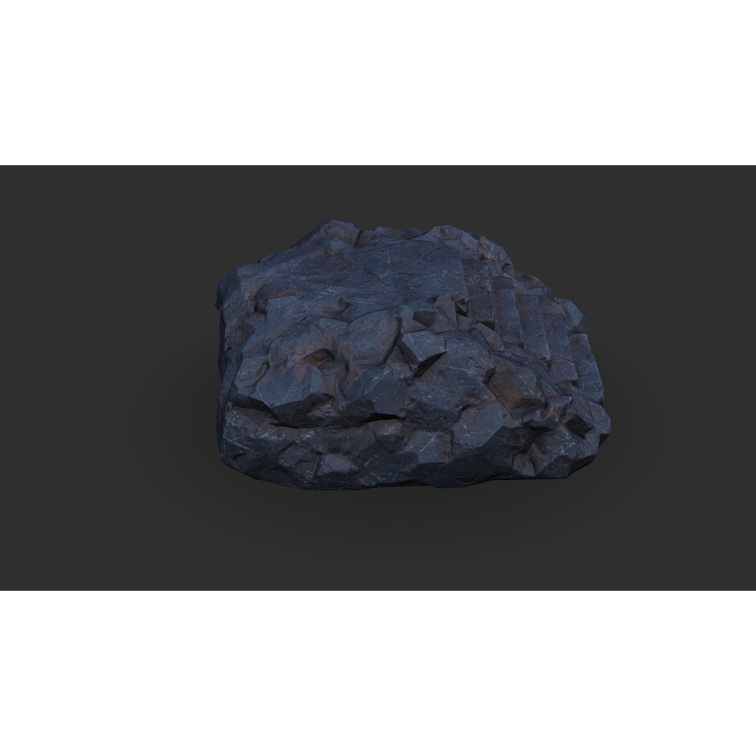 Stone Stairs 3D Model – Low Poly PBR Game Asset, FBX & OBJ - View 10